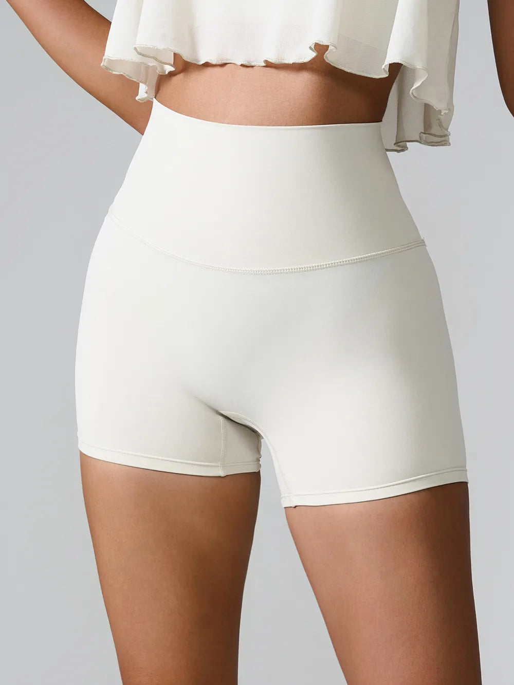 High Waist Active Shorts Easy Apparels