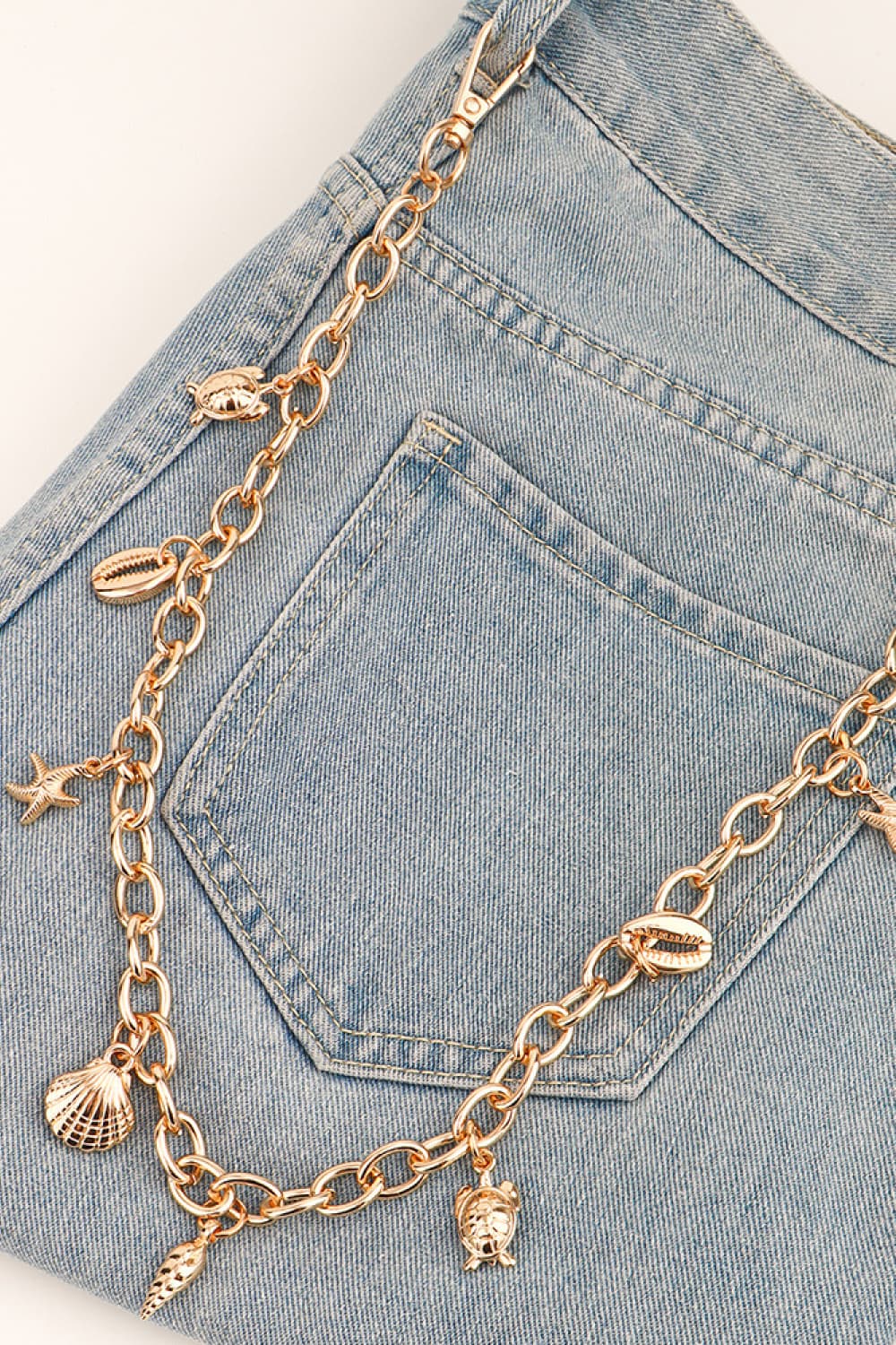 Sea Element Charm Iron Chain Belt Easy Apparels