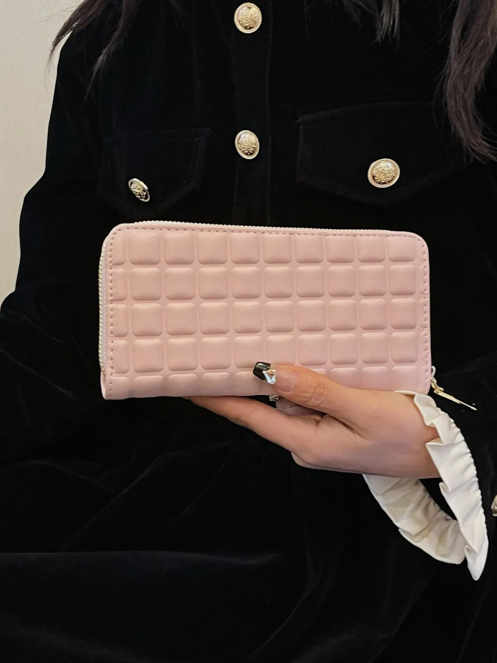 PU Leather Solid Color Wallet Easy Apparels