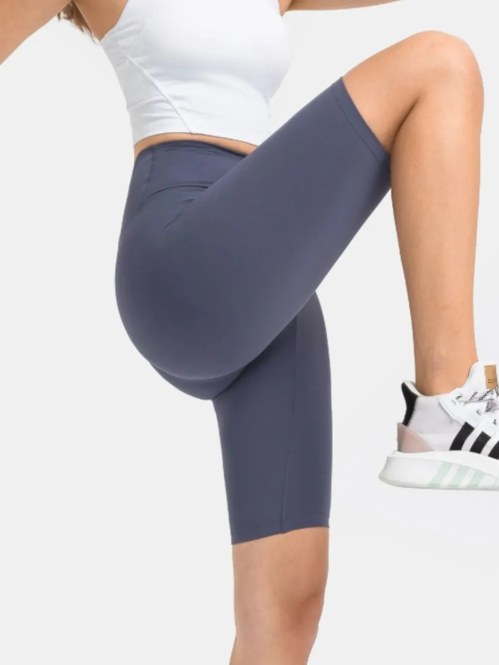 Millennia High Rise Wide Waistband Active Shorts Easy Apparels