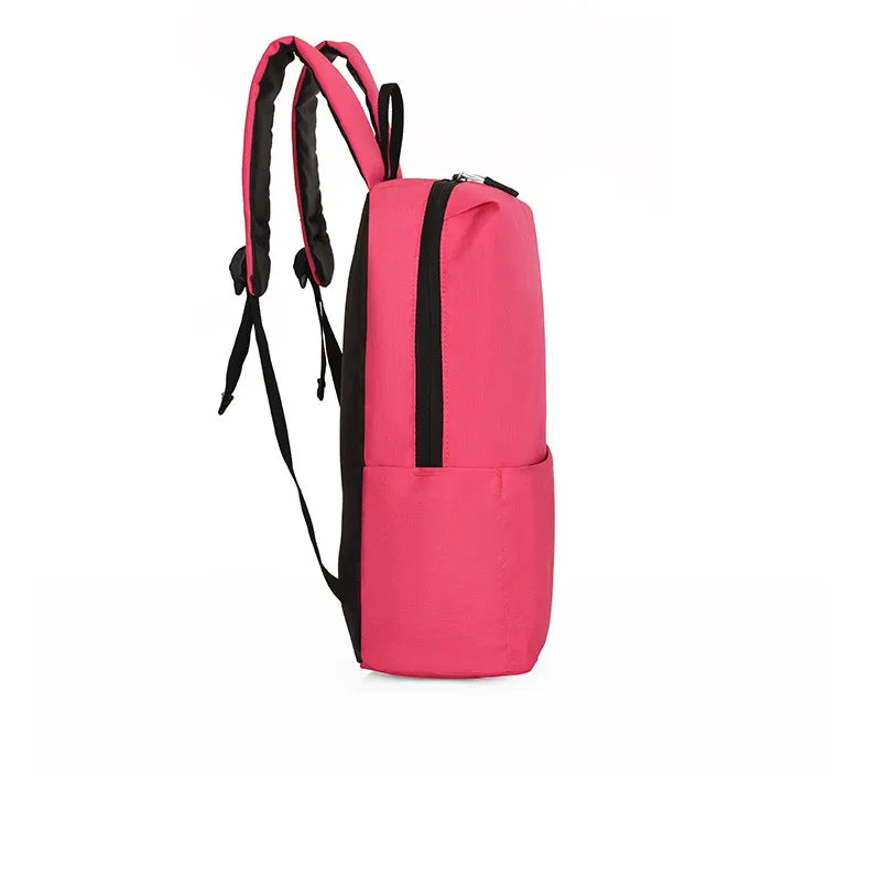 Solid Color Nylon Backpack Bag Easy Apparels