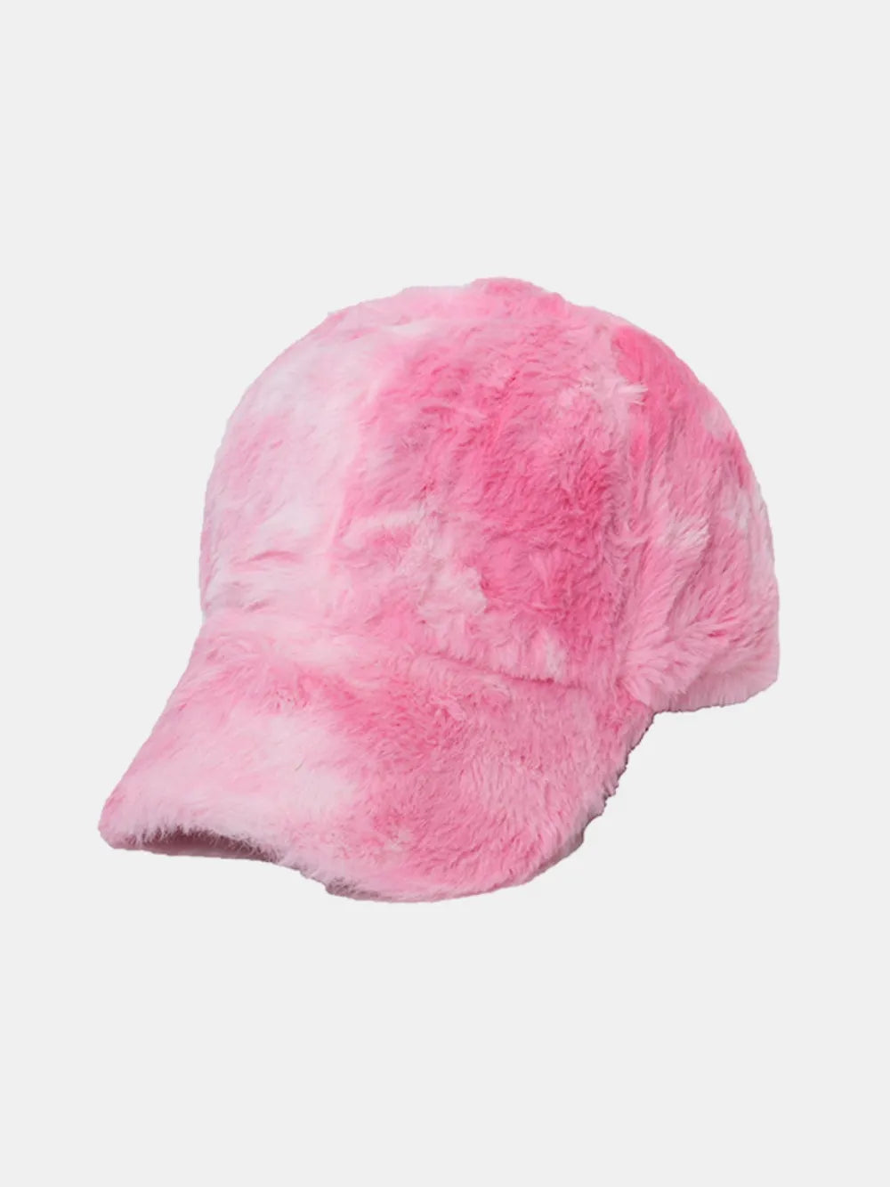 Fuzzy Acrylic Baseball Cap Fuchsia Pink One Size Easy Apparels