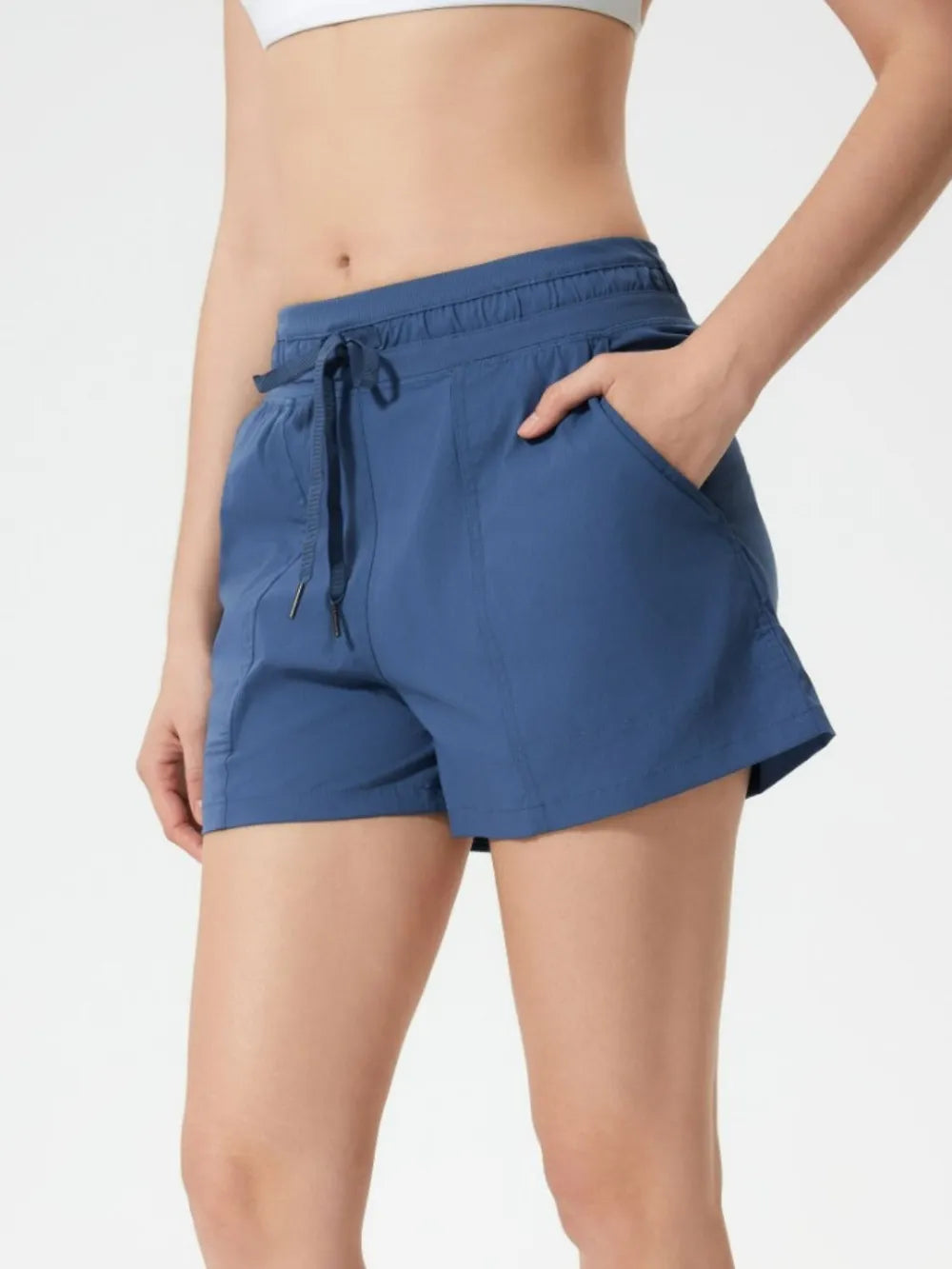 Millennia Drawstring Active Shorts with Pockets Easy Apparels