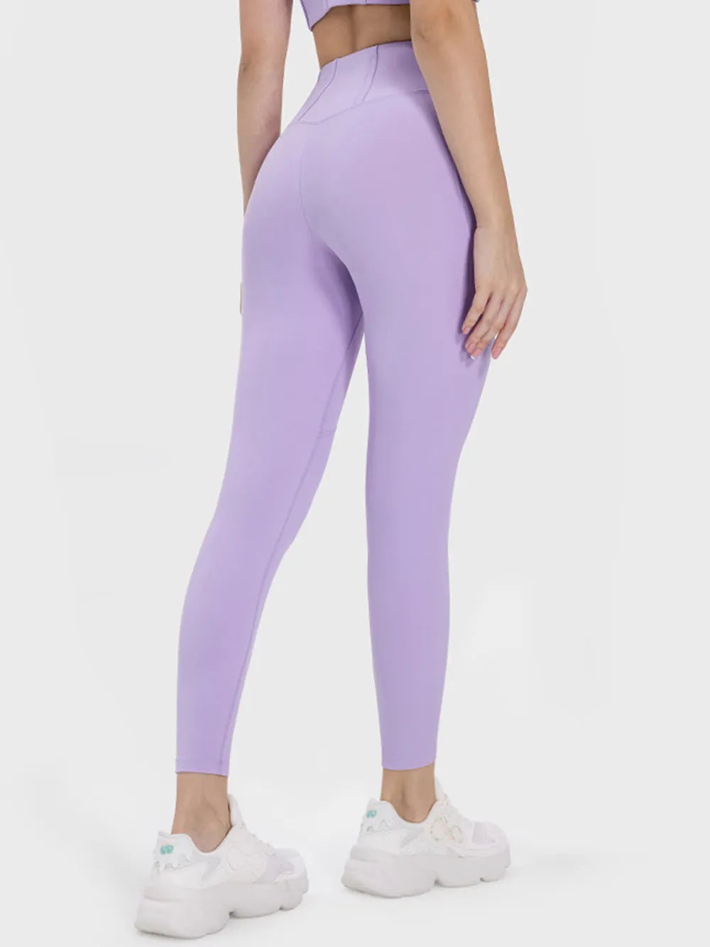 Millennia Pocketed High Waist Active Leggings Easy Apparels