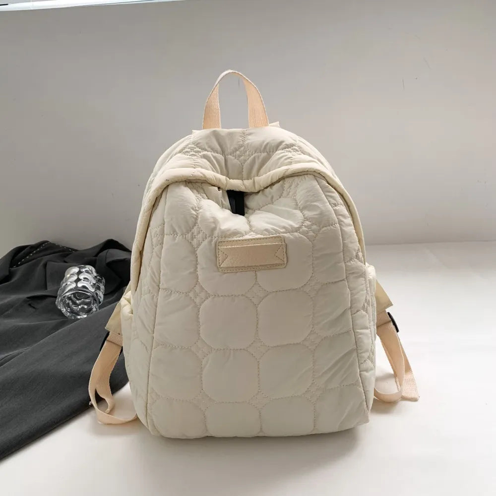 Quilted Polyester Backpack Bag Easy Apparels