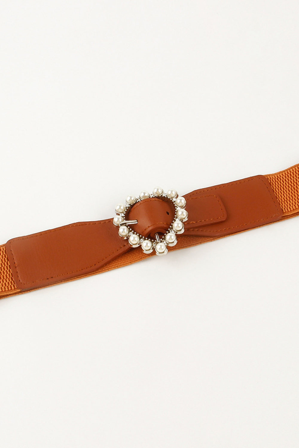 Pearl Heart Buckle Elastic Belt Easy Apparels