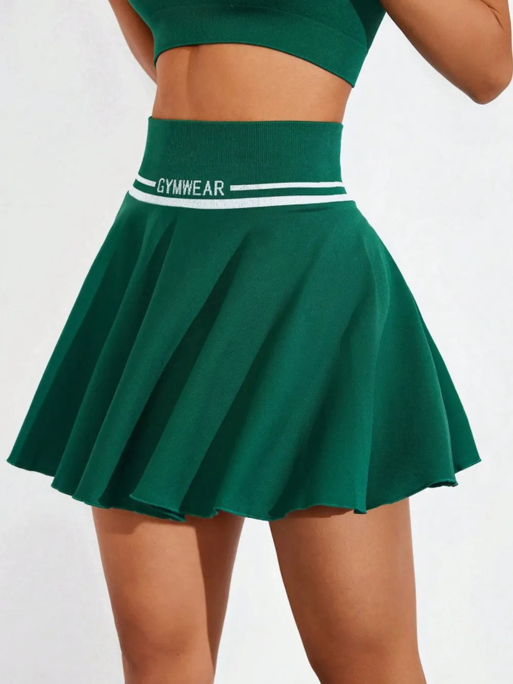 Ruched High Waist Mini Active Skirt Easy Apparels