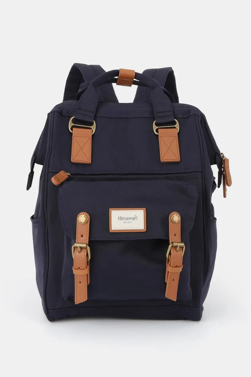 Himawari Waterproof Nylon Backpack Bag with Handles Navy One Size Easy Apparels