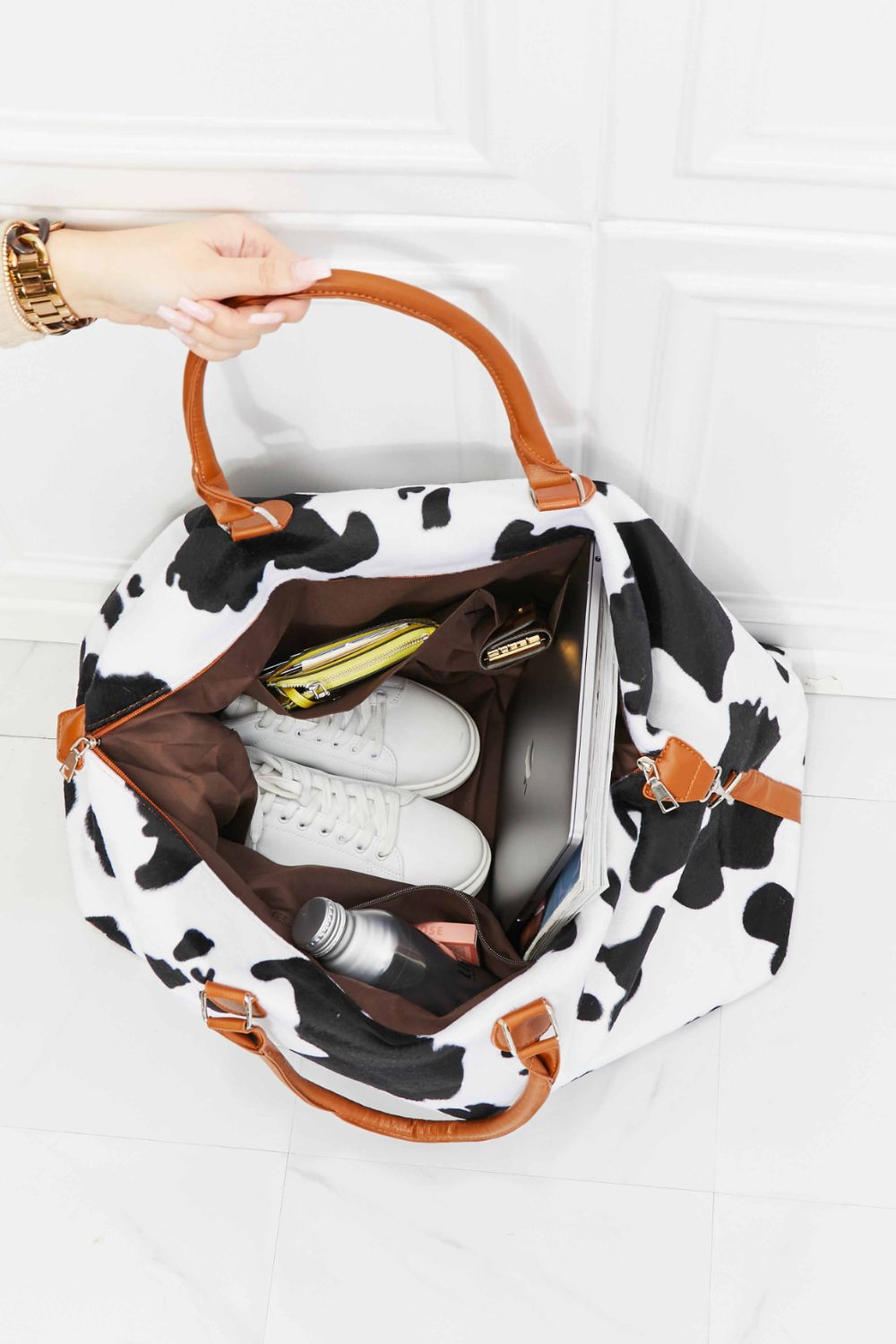 Animal Print Plush Weekender Bag Easy Apparels
