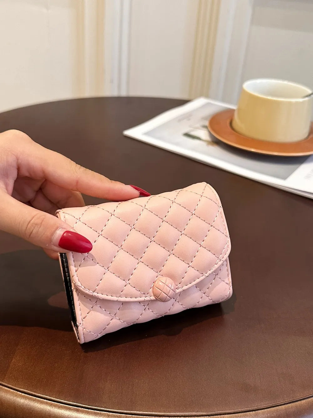 PU Leather Solid Color Wallet Easy Apparels