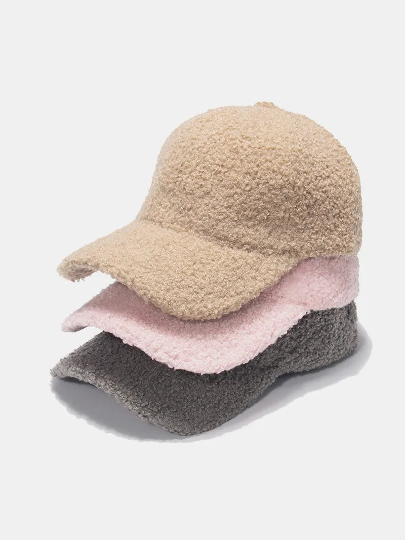 Sherpa Solid Color Baseball Cap Easy Apparels
