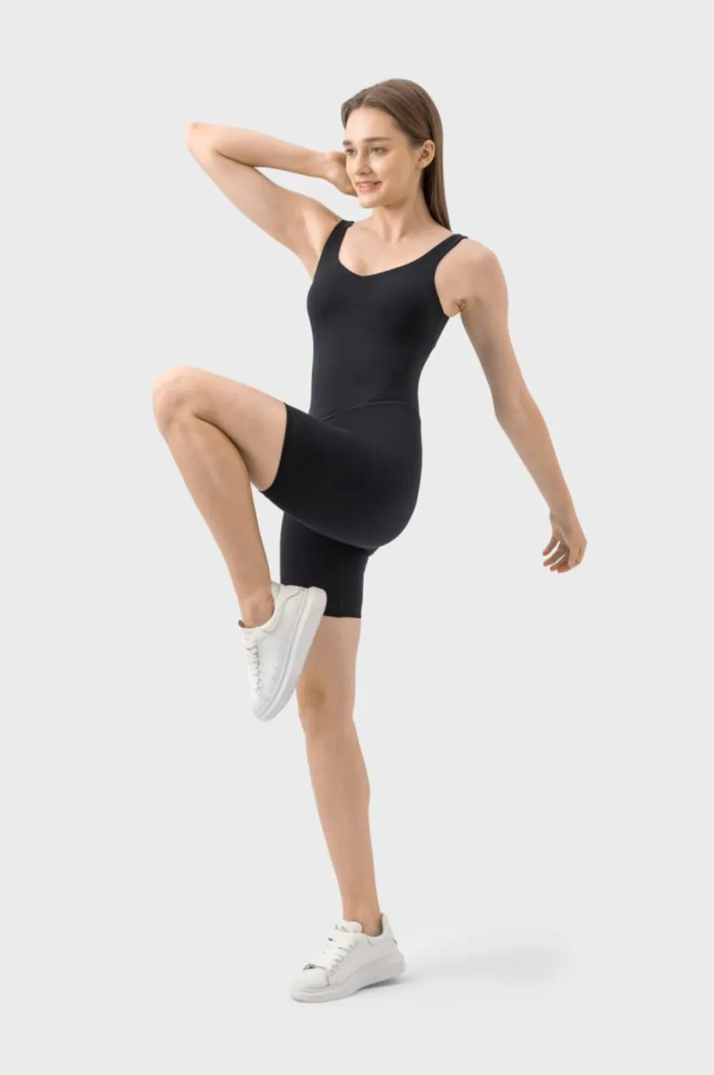 Millennia Wide Strap Active Romper Easy Apparels