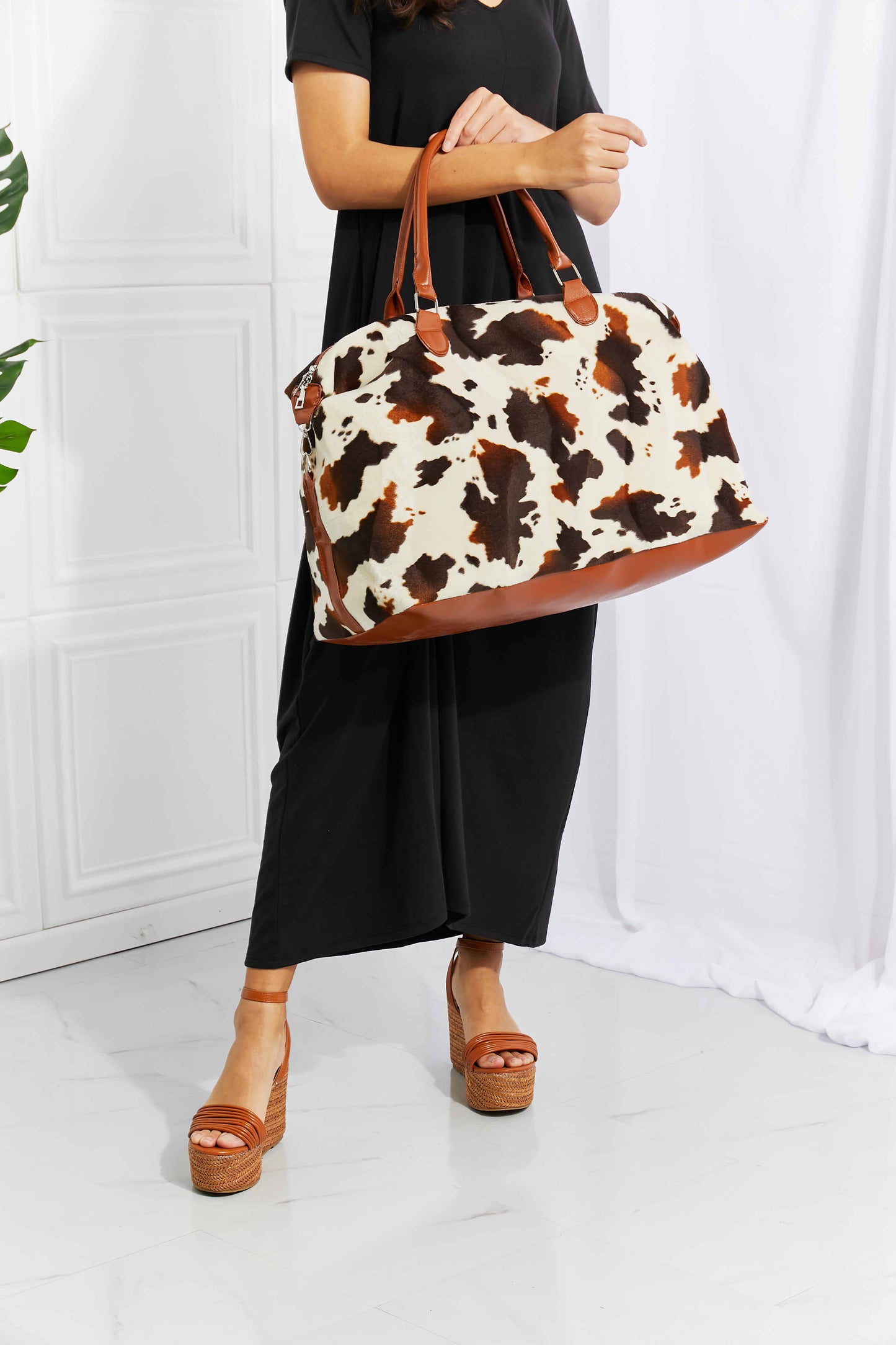 Animal Print Plush Weekender Bag Easy Apparels
