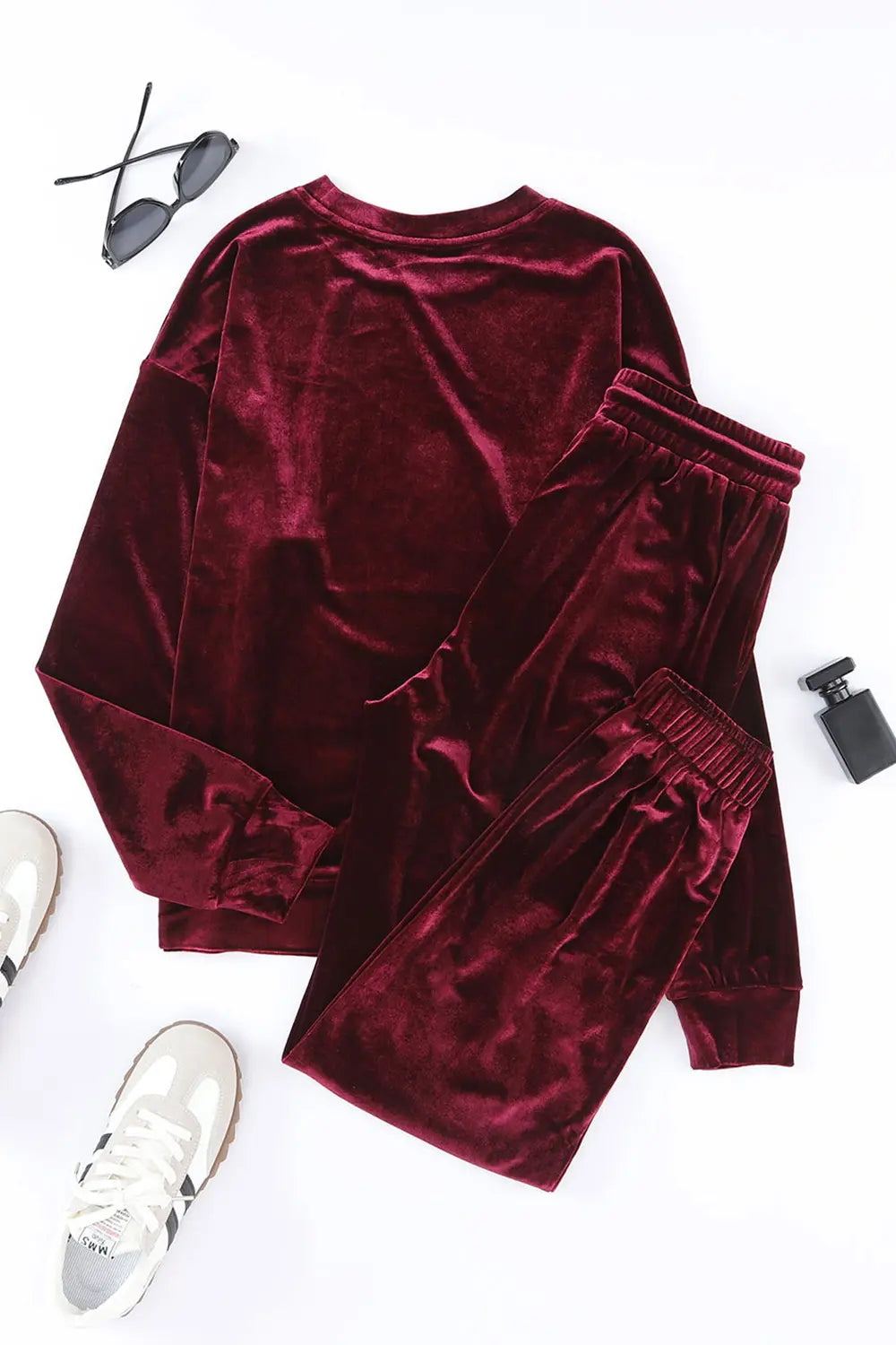 Long Sleeve Top and Pants Lounge Set Easy Apparels