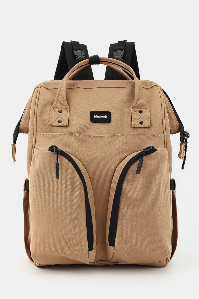 Himawari Waterproof Backpack Bag with Multilayer Pockets Camel One Size Easy Apparels