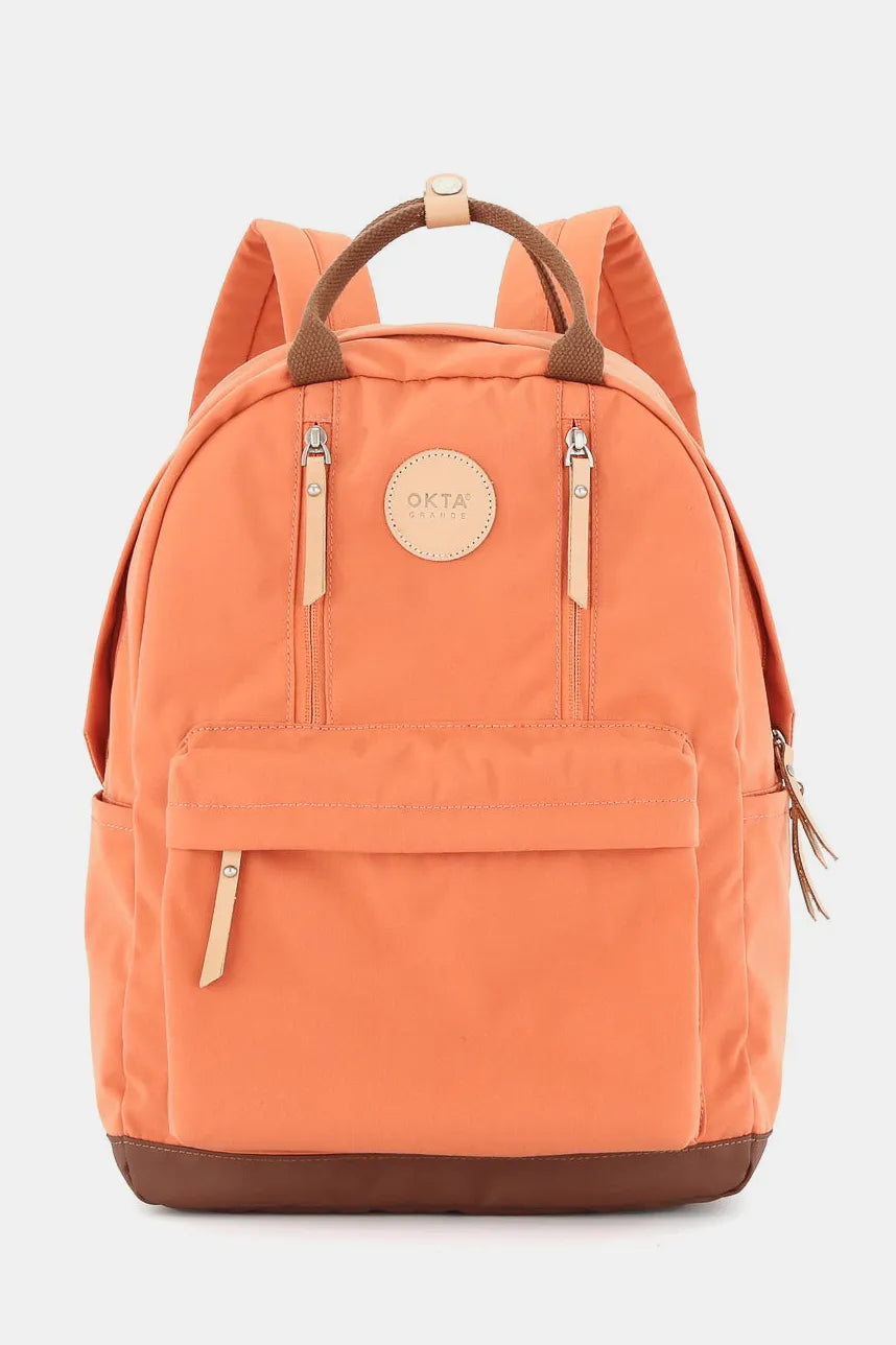 Himawari Waterproof Backpack Bag with Multilayer Pockets Orange One Size Easy Apparels