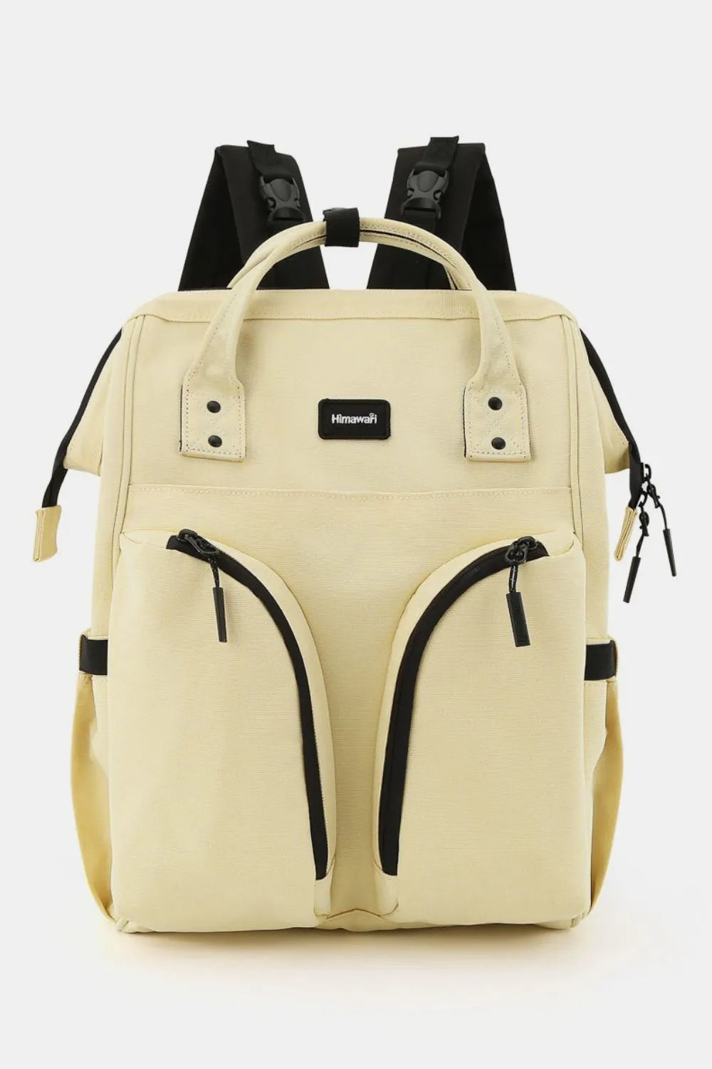 Himawari Waterproof Backpack Bag with Multilayer Pockets Cream One Size Easy Apparels