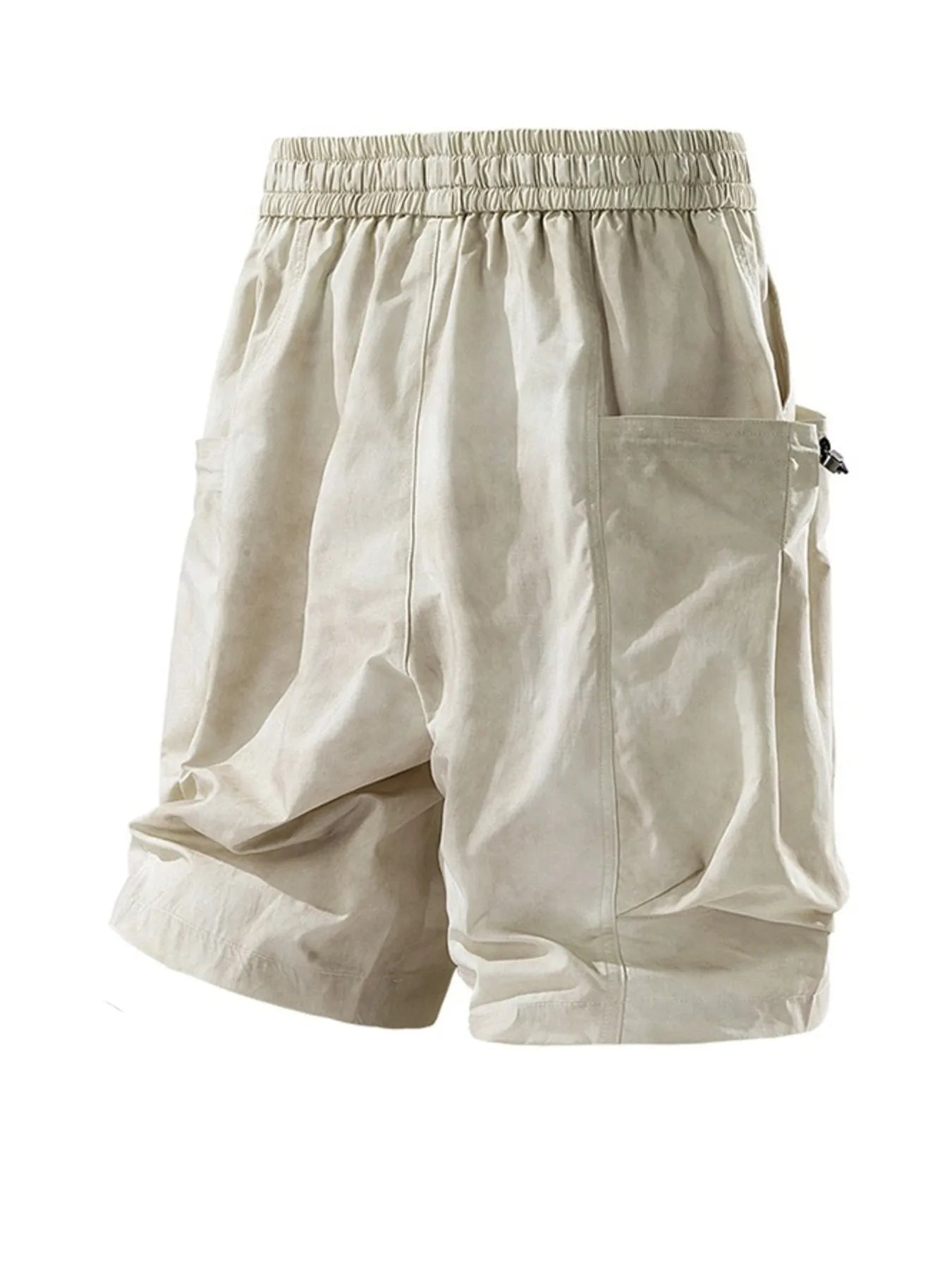 Men's Full Size Elastic Waist Cargo Shorts with Multi-Pockets Plus Size Easy Apparels