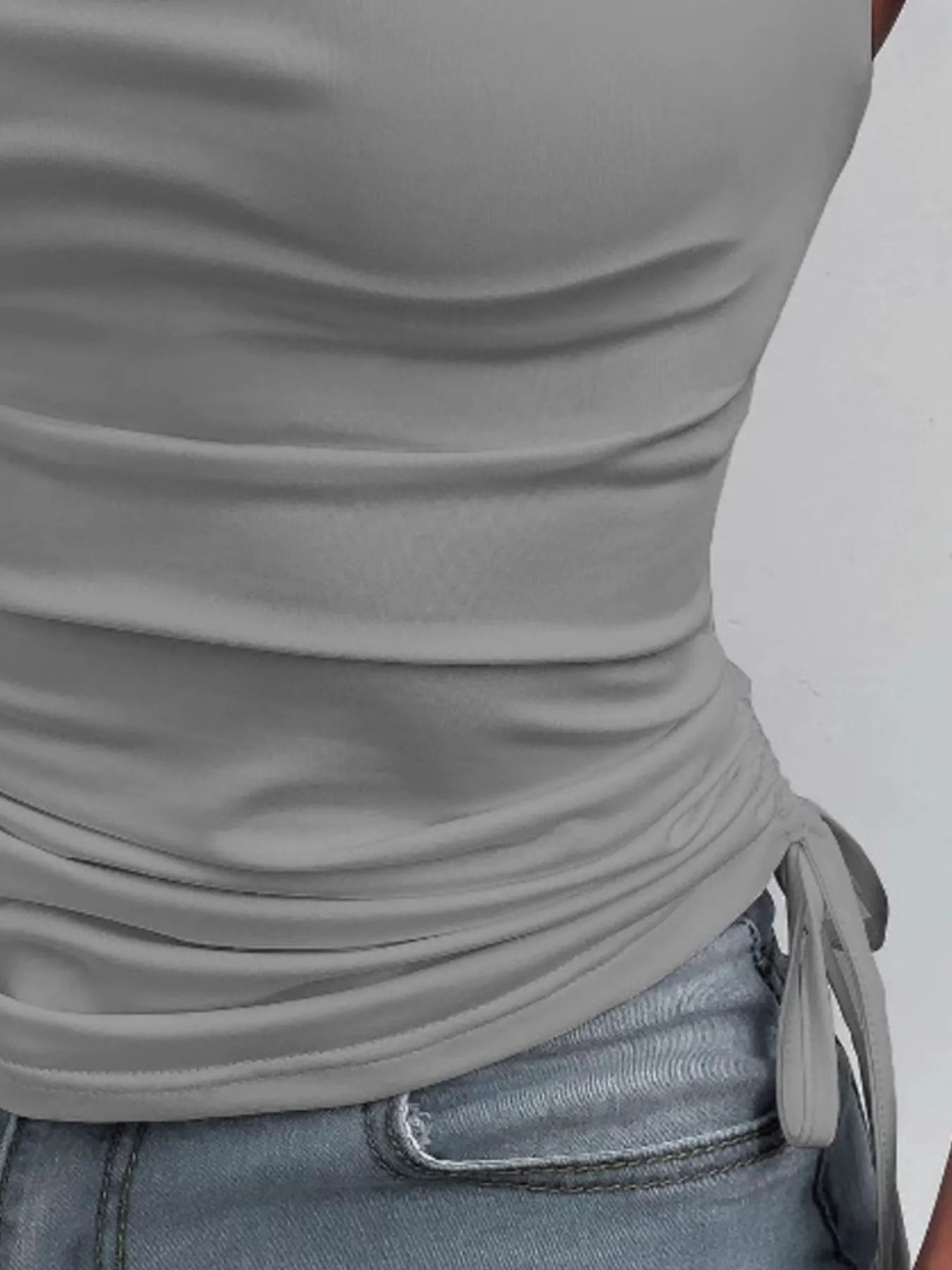 Trendsi Side Drawstring Ruched Cami