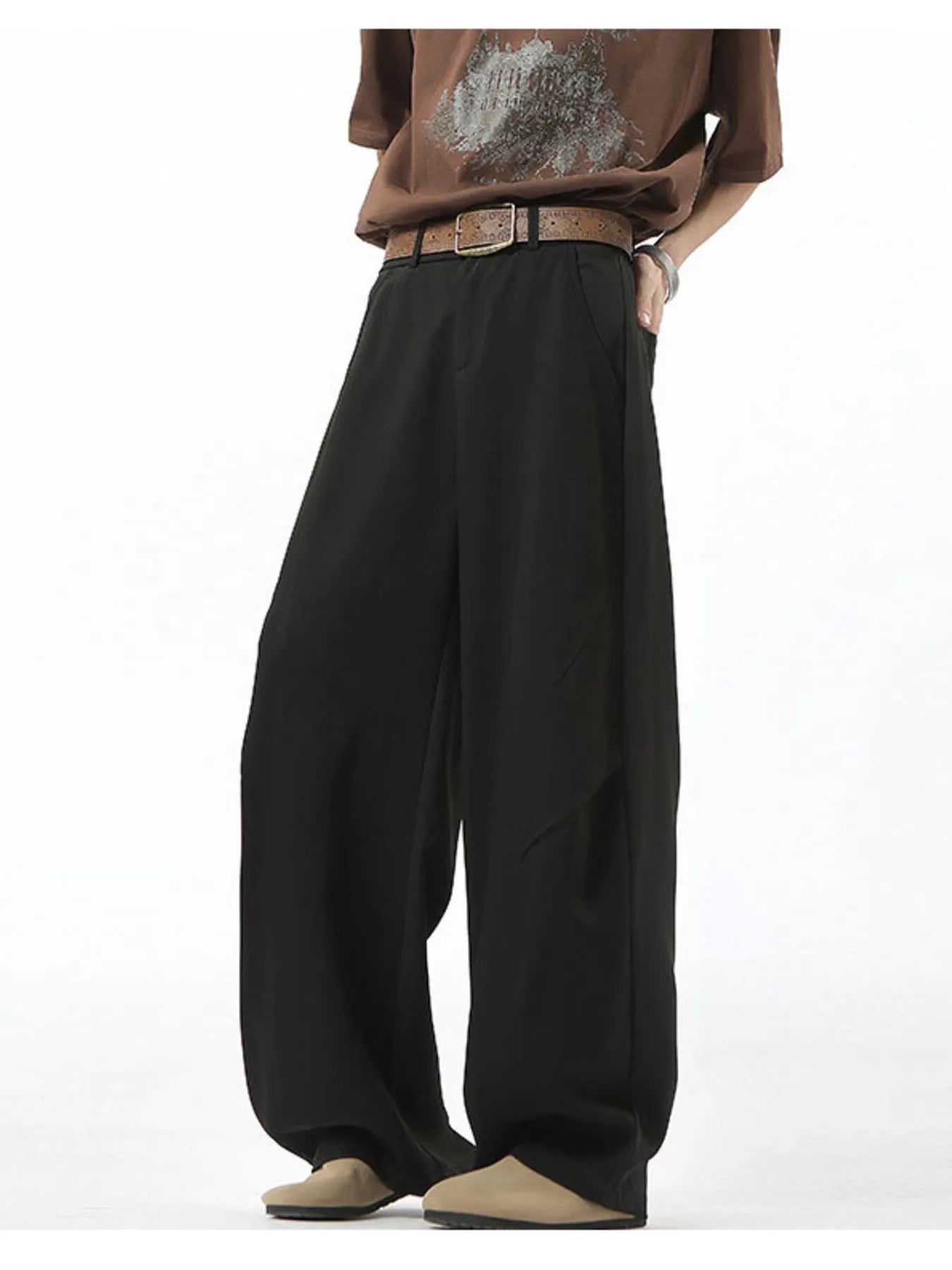 Men's Full Size Wide Leg Pants Plus Size Easy Apparels
