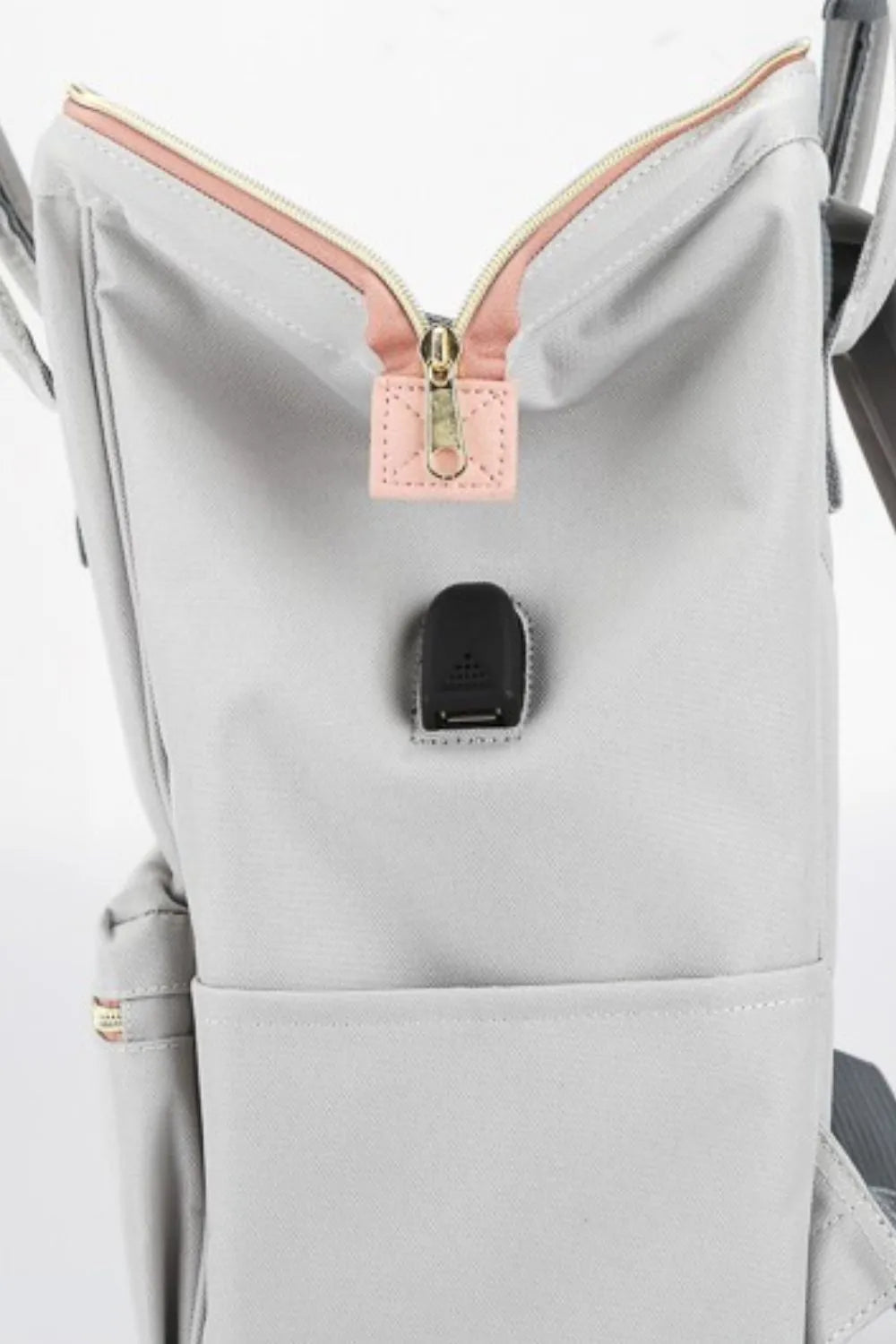 Himawari Contrast Waterproof Canvas Backpack Bag with Side Pockets Easy Apparels