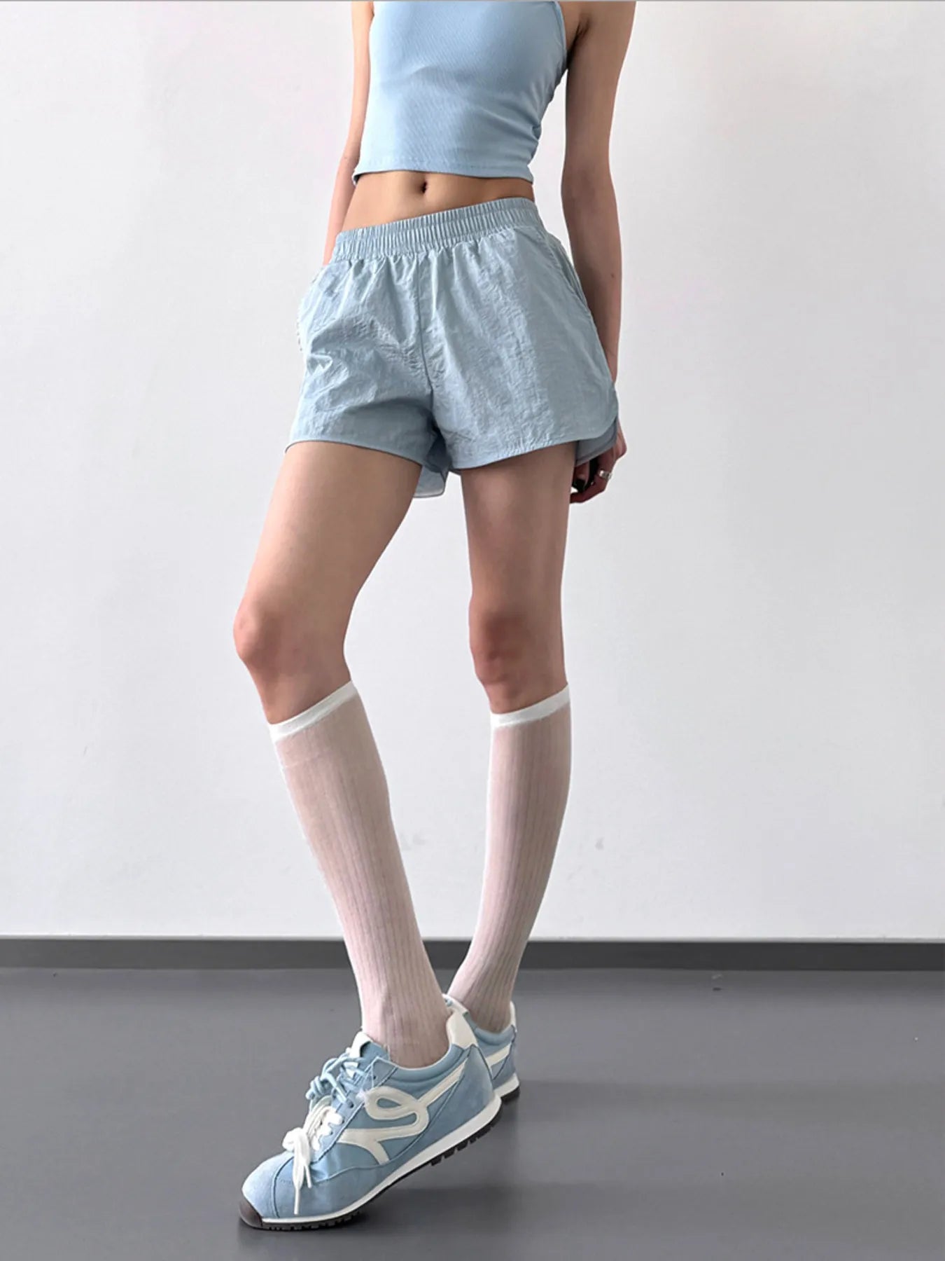 Elastic Waist Active Shorts Easy Apparels