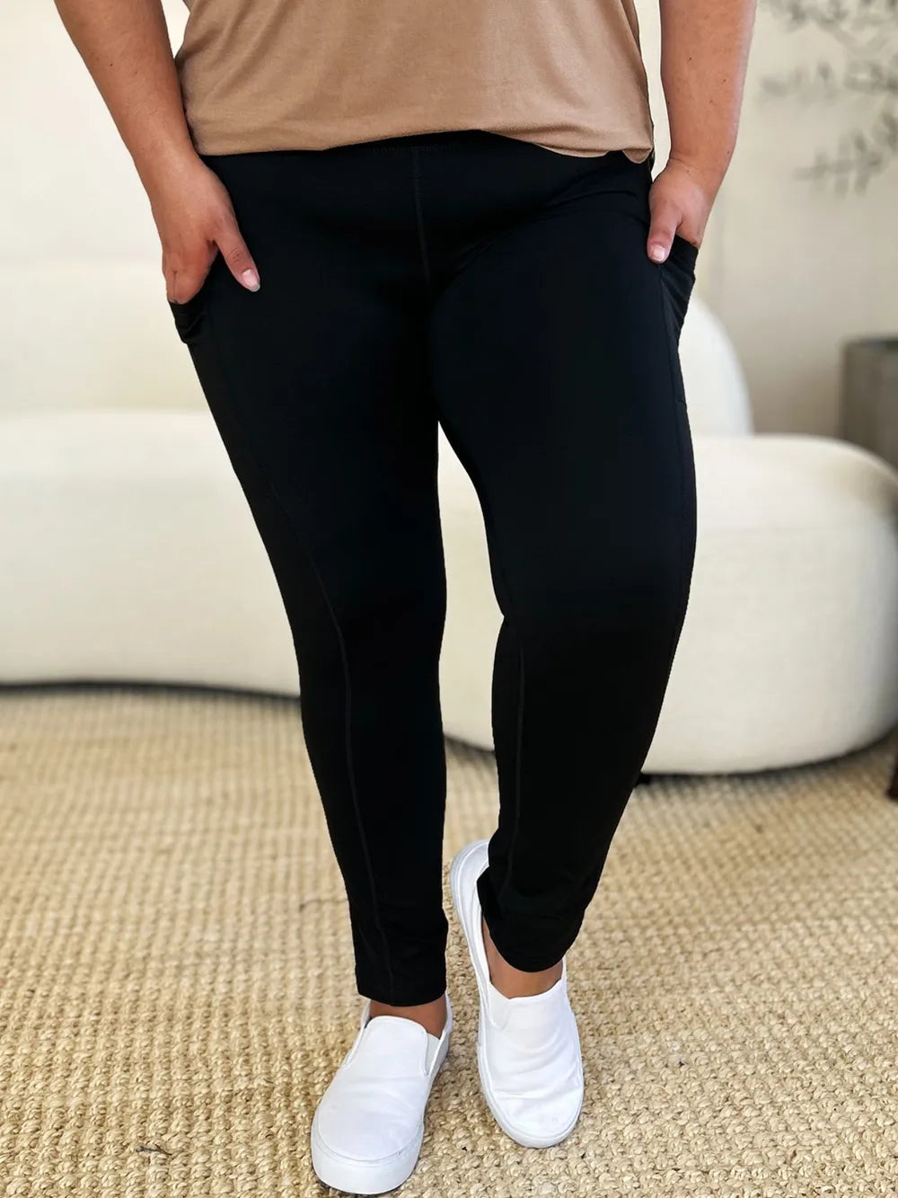 Wide Waistband Sports Leggings Easy Apparels