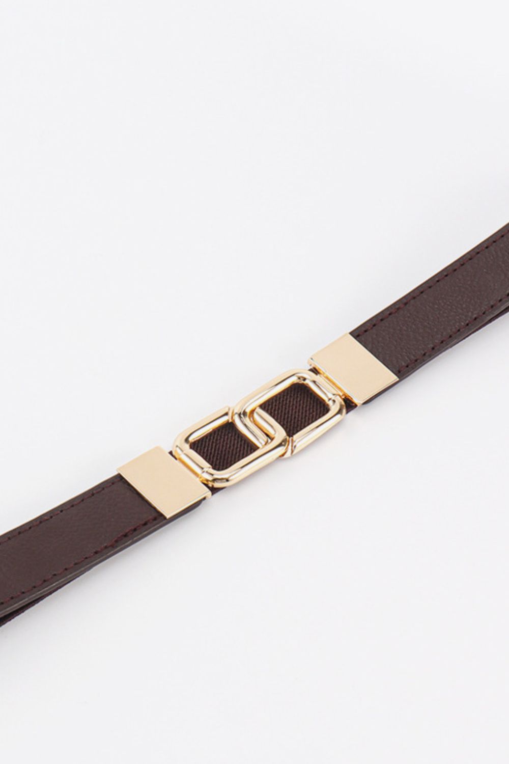 Geometric Double Buckle Elastic Belt Easy Apparels
