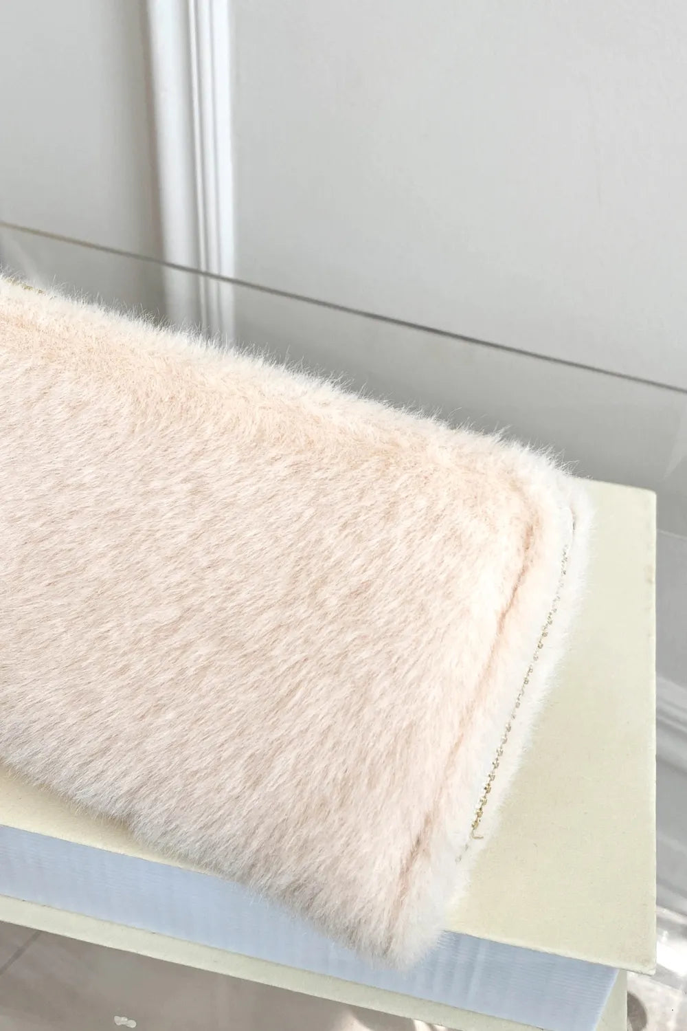 Solid Color Fluff Rectangle Wallet Easy Apparels