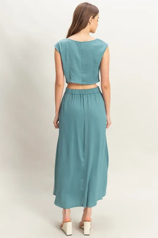 HYFVE Sleeveless Top and Maxi Skirt Set Easy Apparels