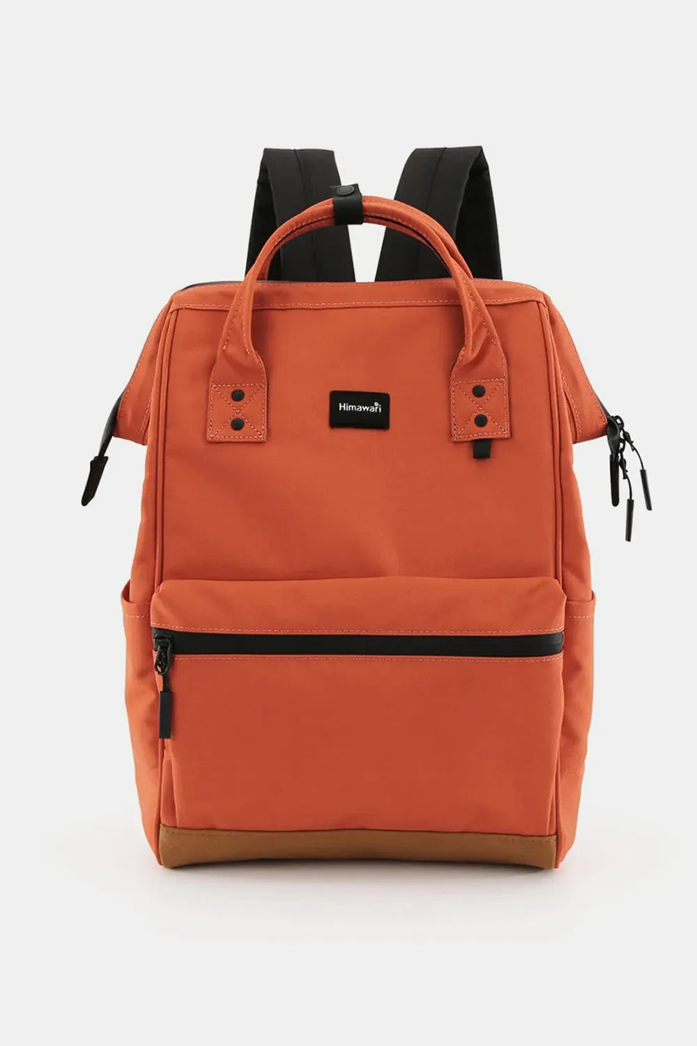 Himawari Waterproof Canvas Travel Backpack Bag with USB Port Orange One Size Easy Apparels
