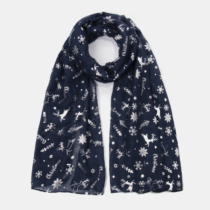 Christmas Element Polyester Scarf Easy Apparels