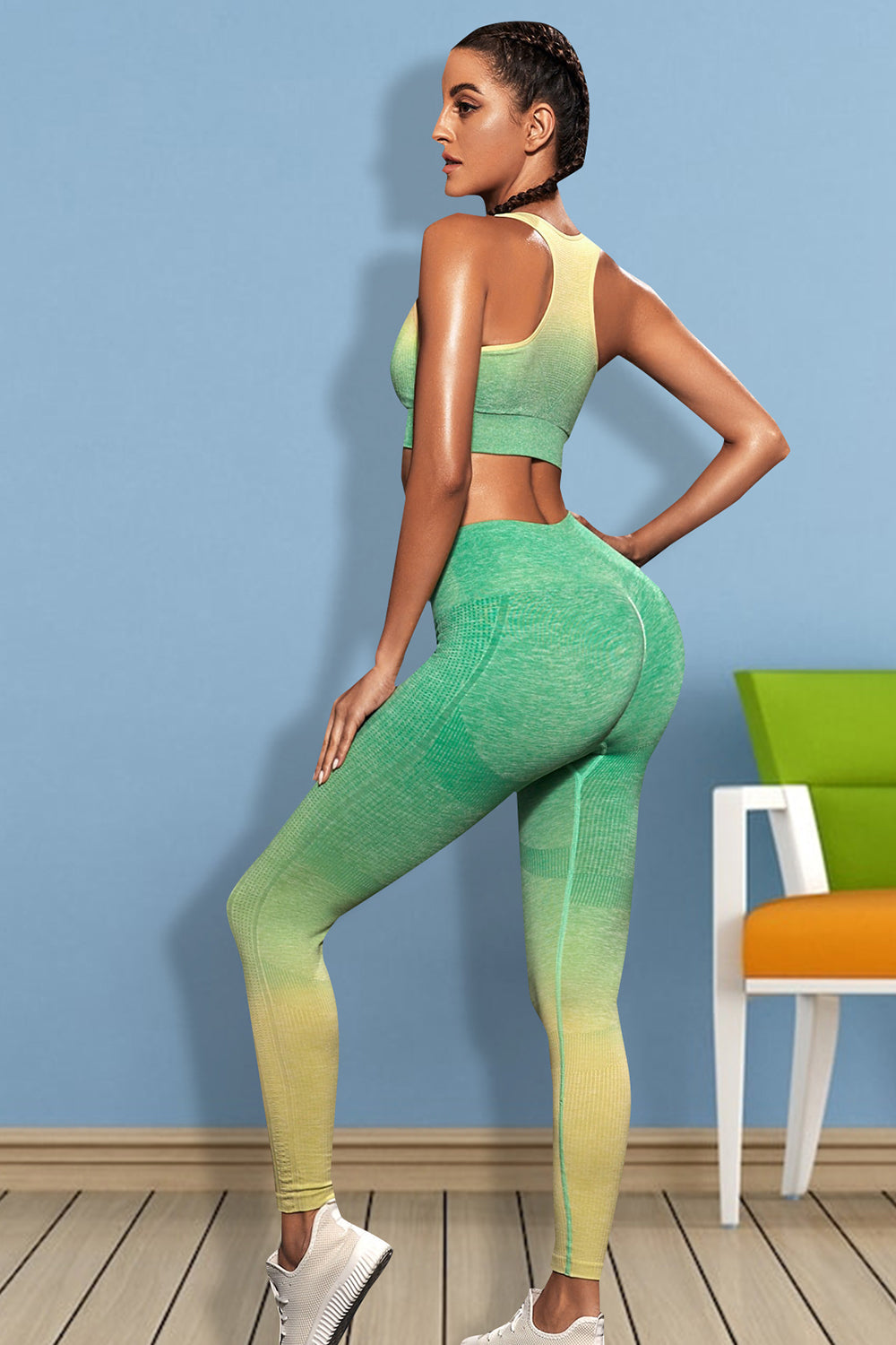 Gradient Sports Tank and Leggings Set Easy Apparels