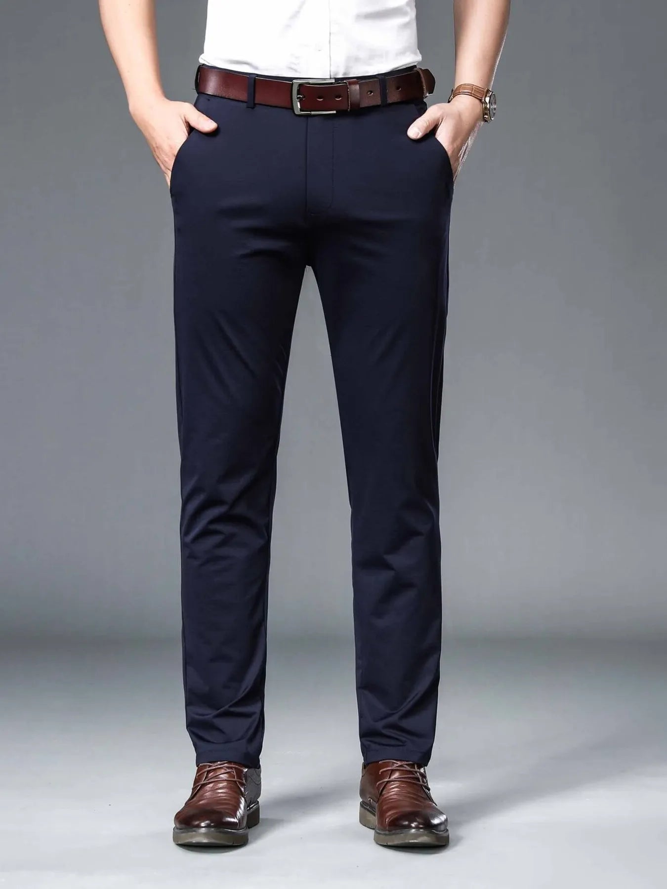 Men's Slim Fit Pants Blue Easy Apparels