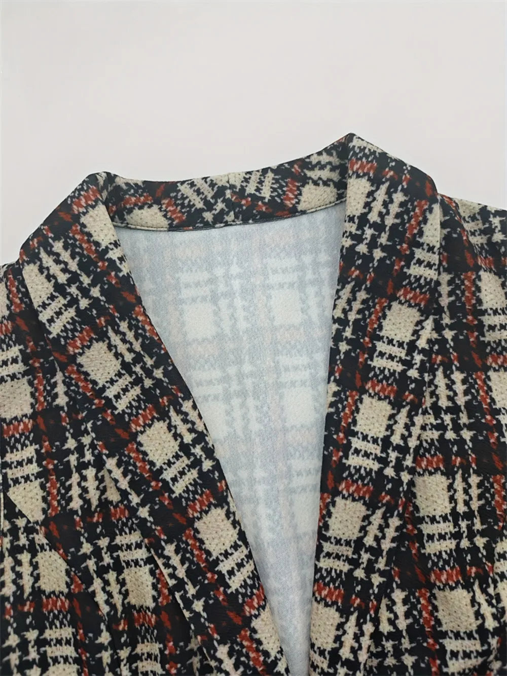 Plaid Button Up Collared Neck Vest Easy Apparels