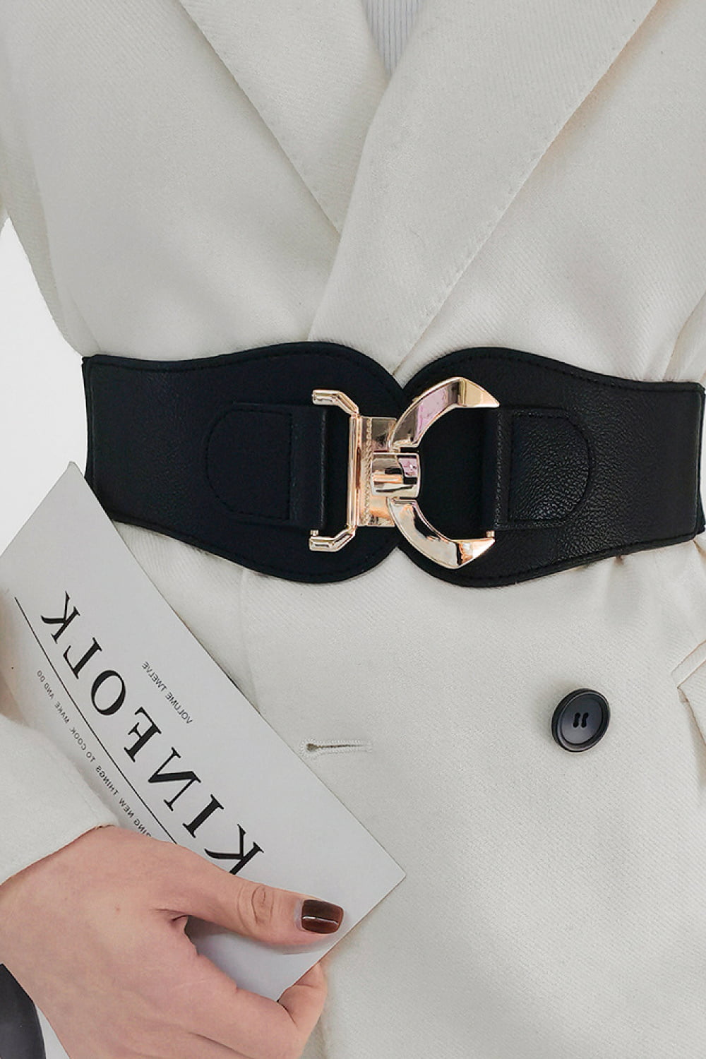 Alloy Buckle Elastic Belt Easy Apparels