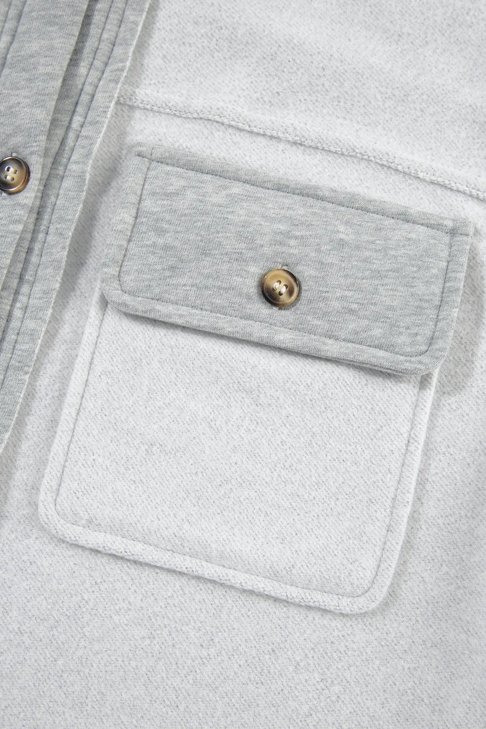 Pocketed Curved Hem Button Up Vest Easy Apparels