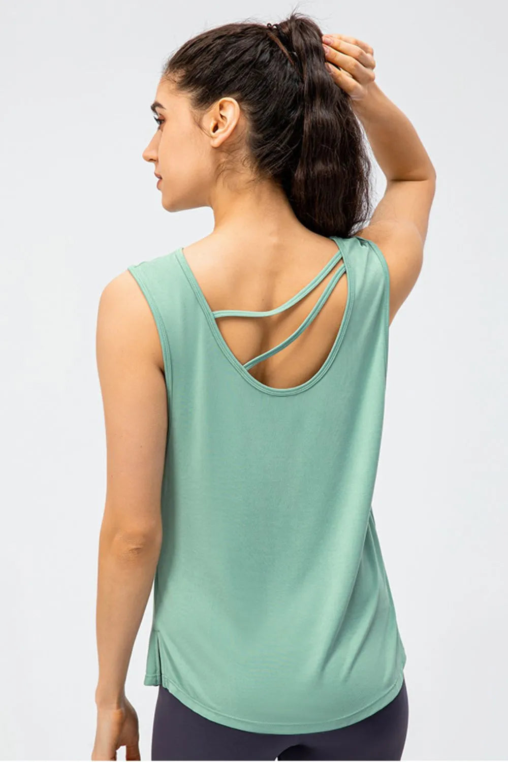 Cutout Reversible Active Tank Easy Apparels