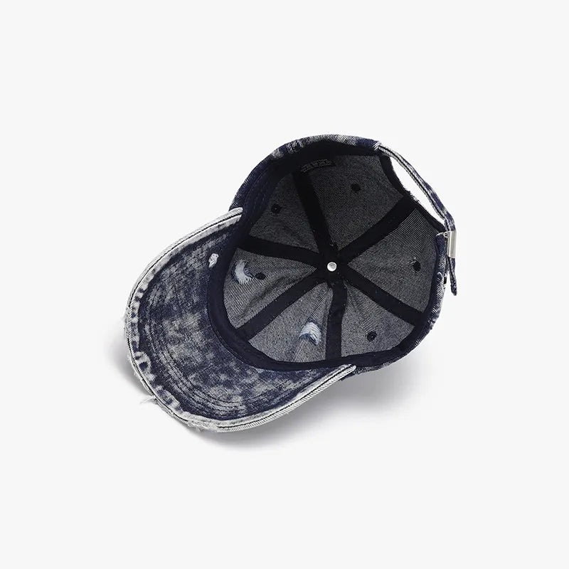Distressed Cotton Baseball Cap Easy Apparels