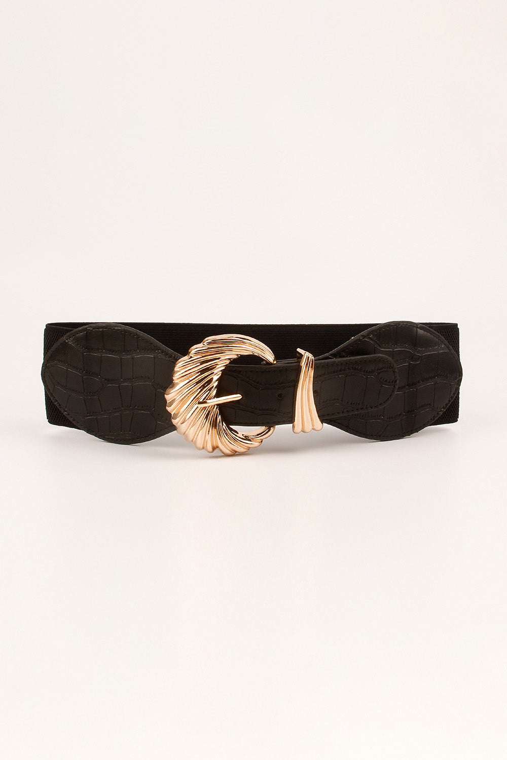 Shell Alloy Buckle Elastic Belt Easy Apparels