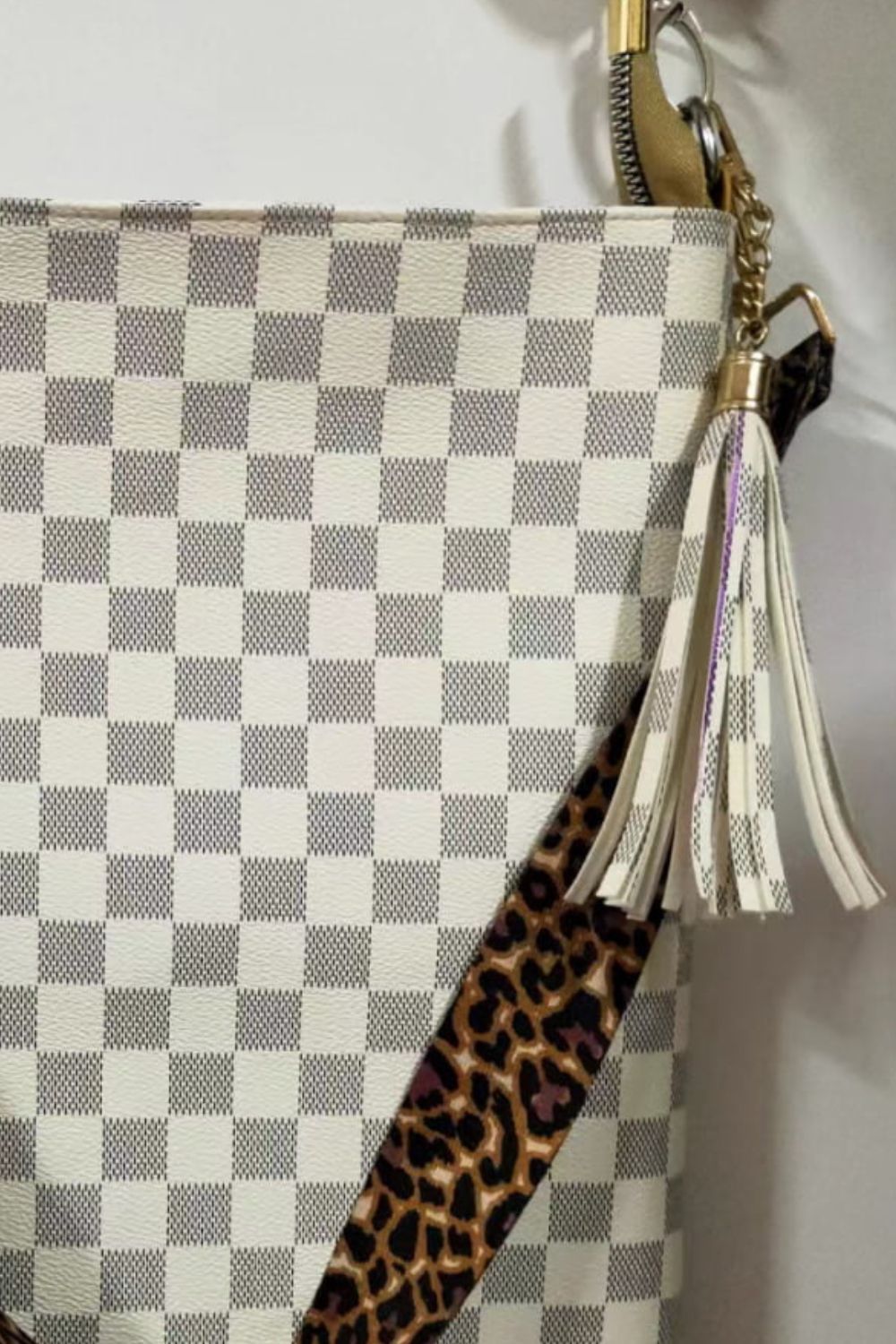 Adored PU Leather Shoulder Bag with Tassel Easy Apparels