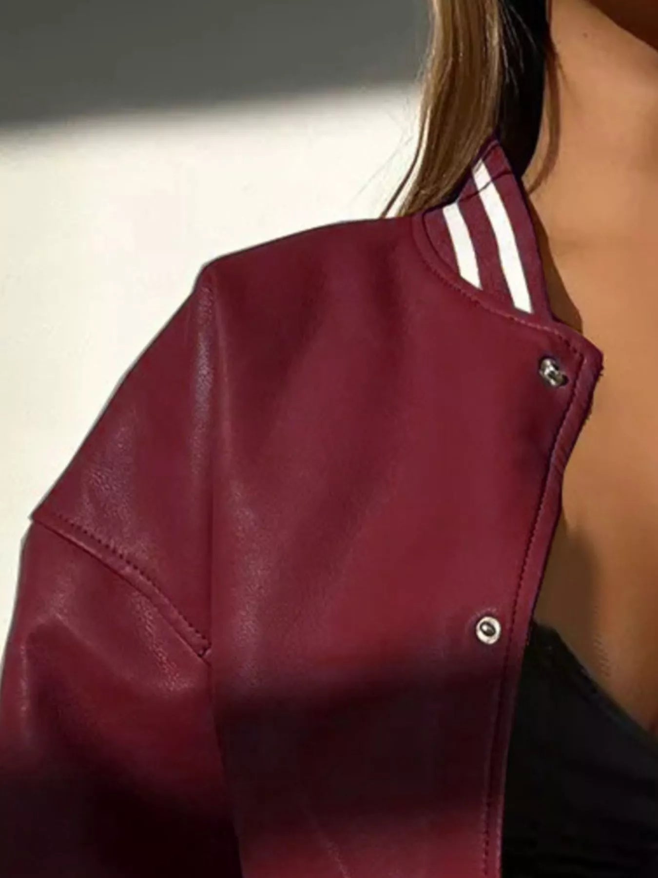 Snap Down Long Sleeve Jacket Easy Apparels