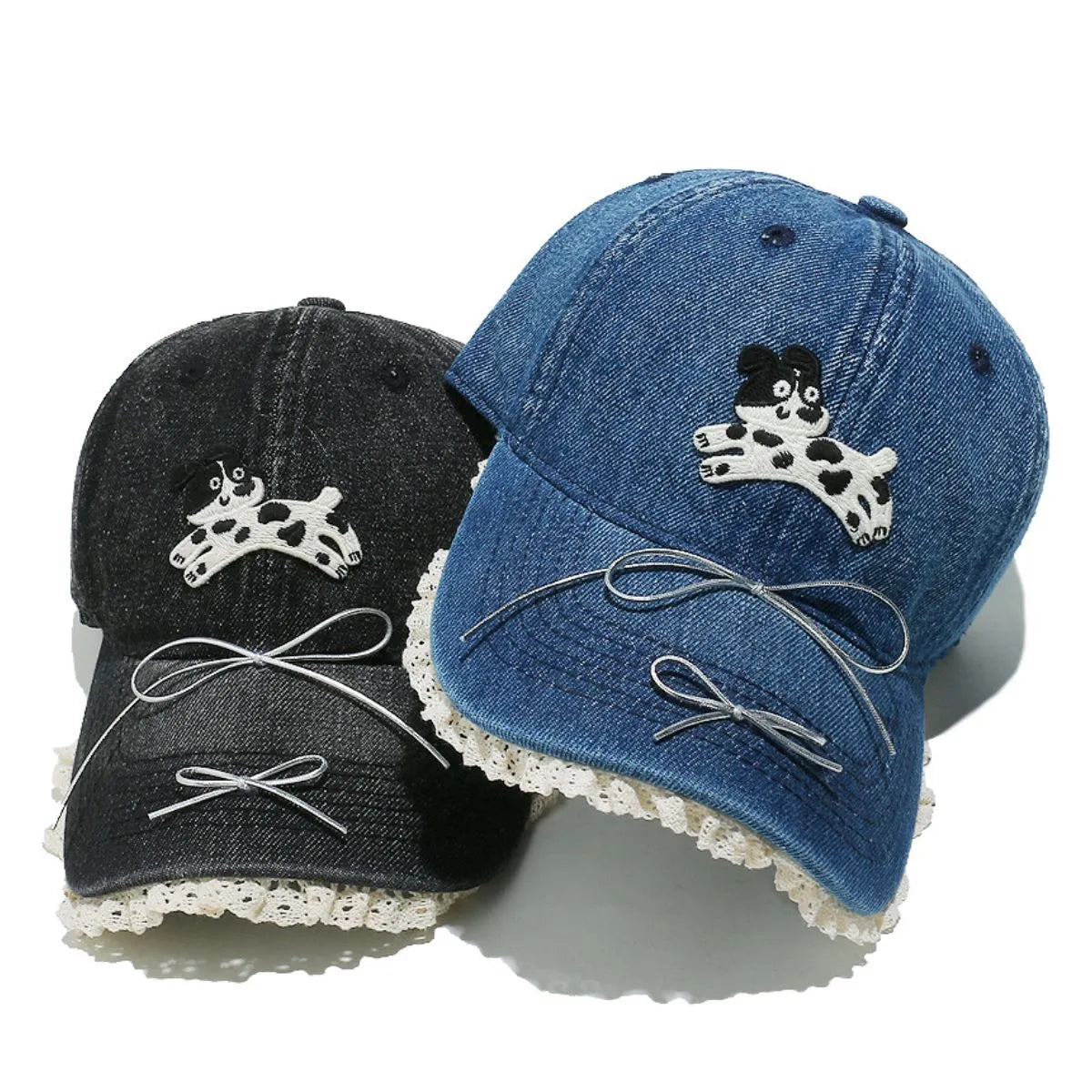 Dog Bow Adjustable Baseball Cap Easy Apparels