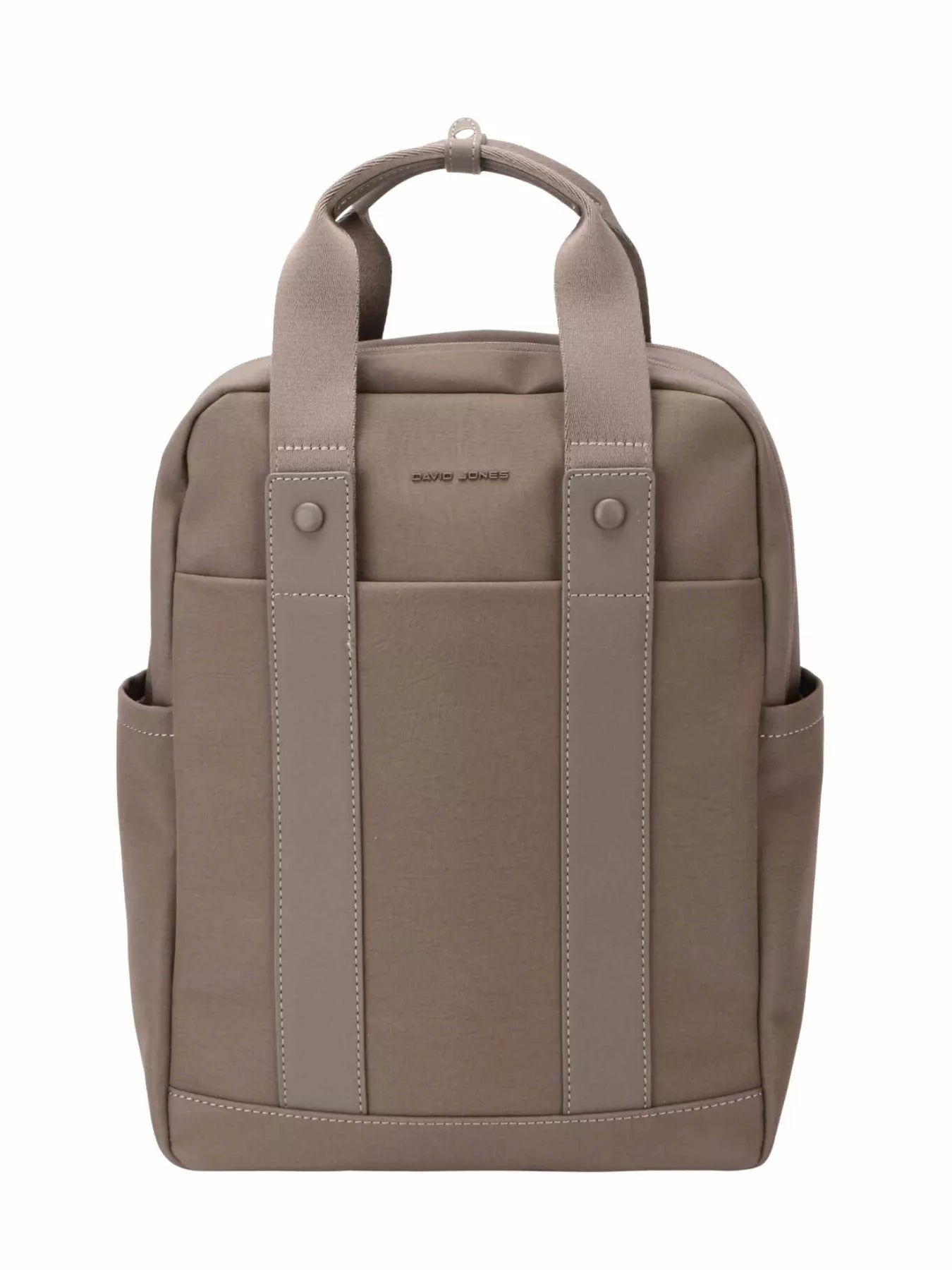 David Jones Canvas Backpack Bag with Dual Handle FUNGI One Size Easy Apparels