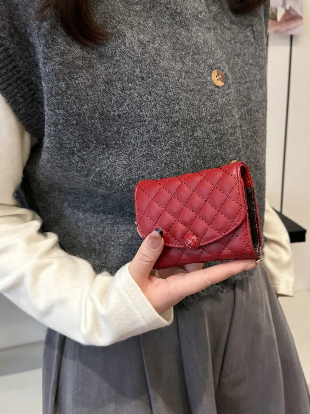 PU Leather Solid Color Wallet Easy Apparels