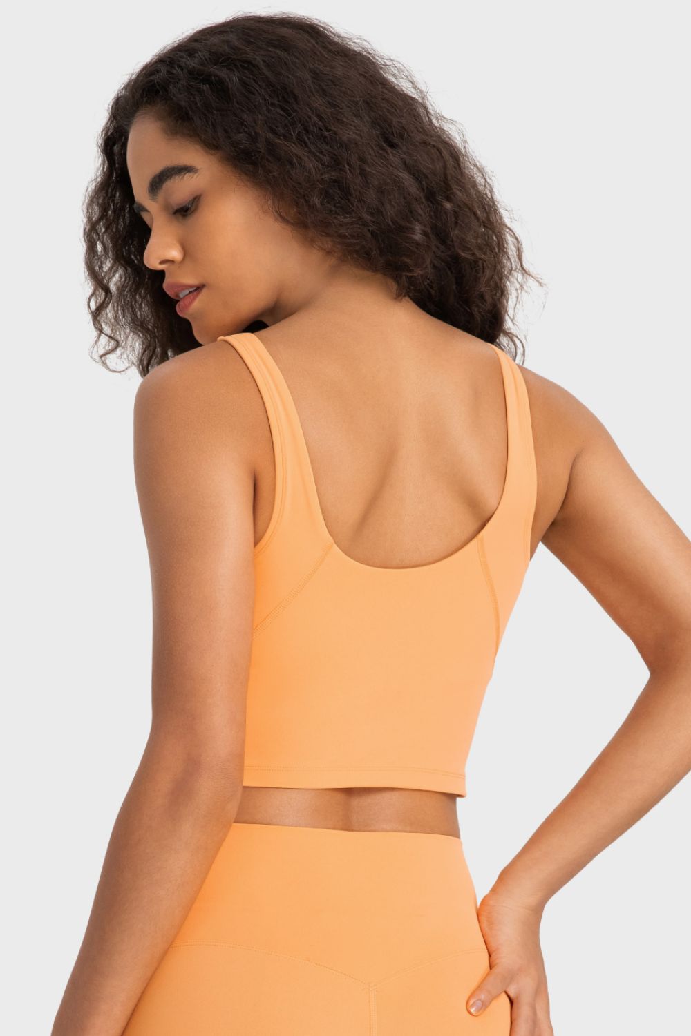 Millennia Deep V-Neck Crop Sports Bra Easy Apparels