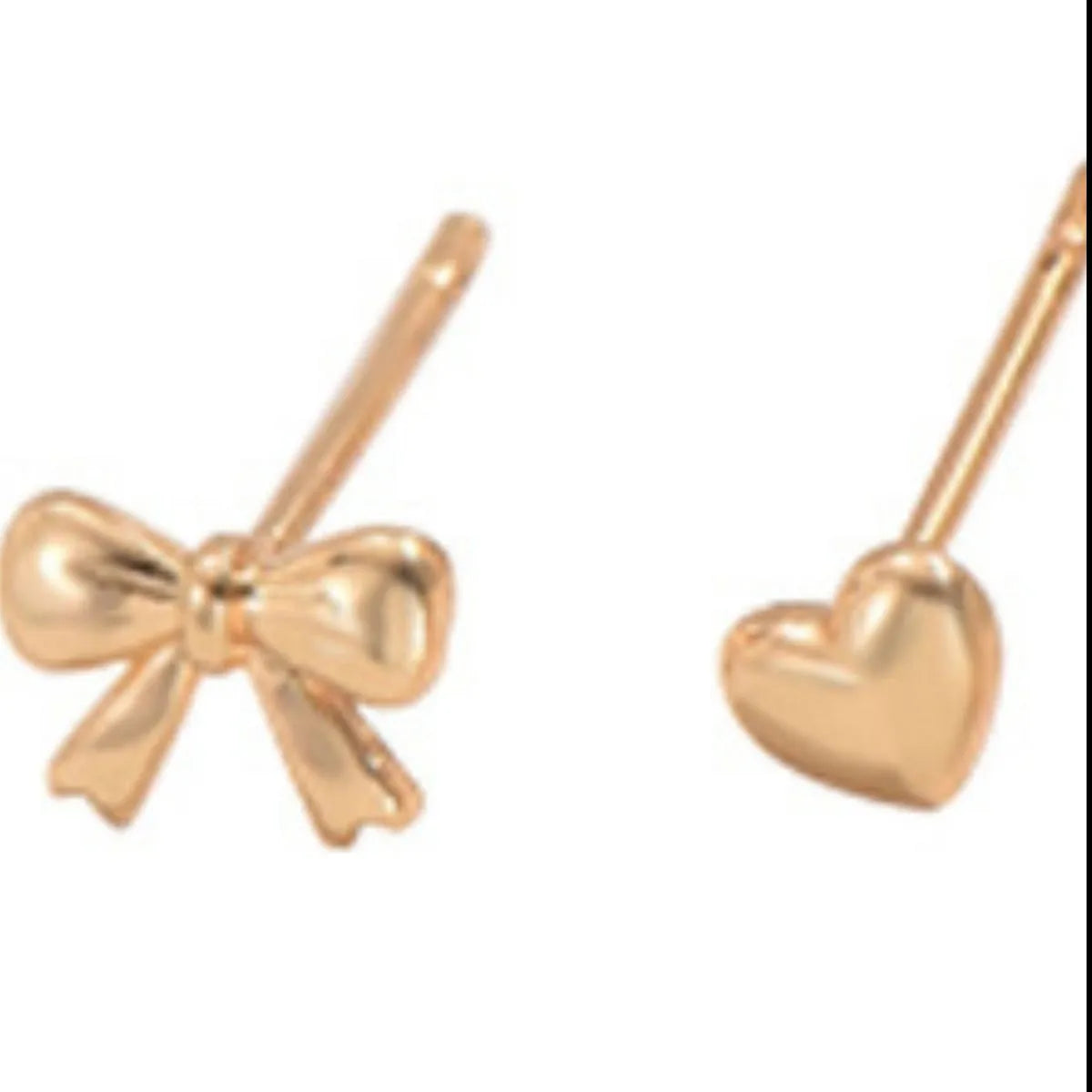 6 Piece Bow Heart Stud Earrings Set Easy Apparels