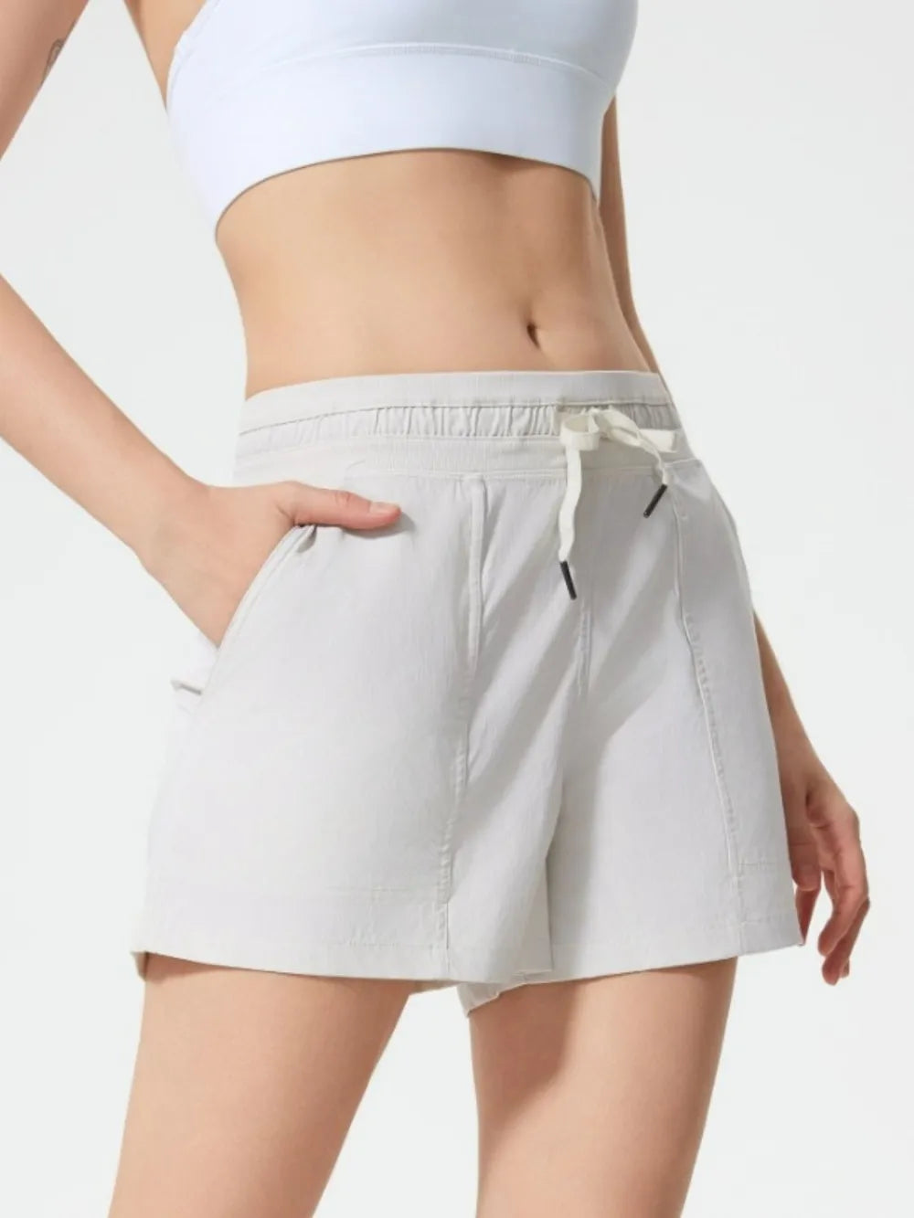 Millennia Drawstring Active Shorts with Pockets Easy Apparels