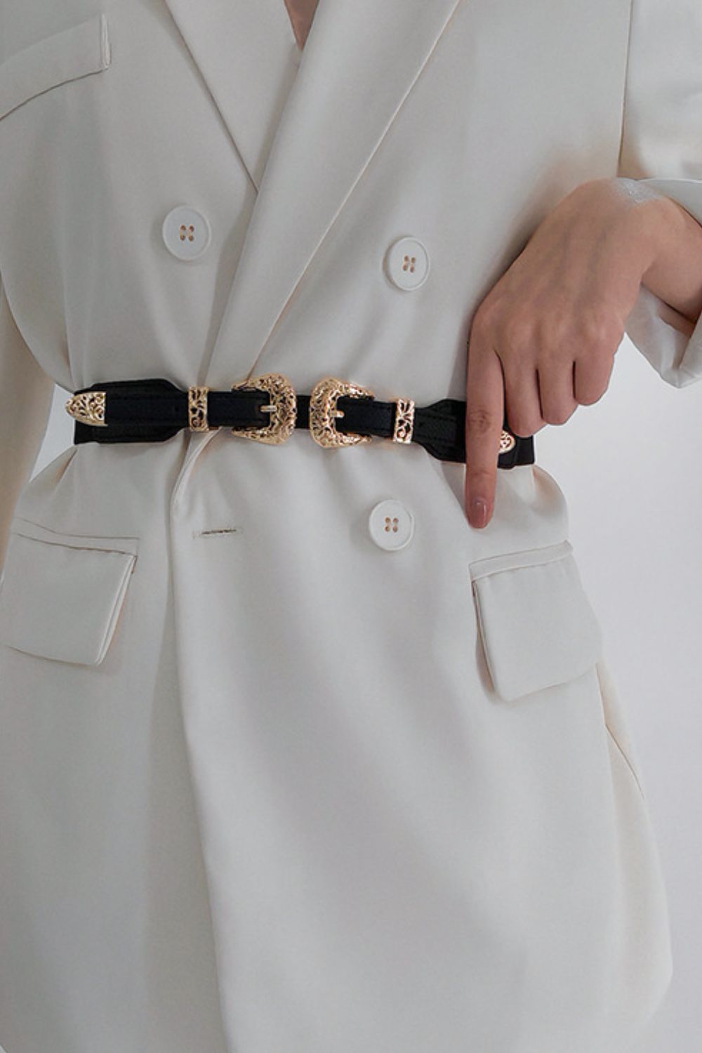Double Buckle Elastic Belt Easy Apparels
