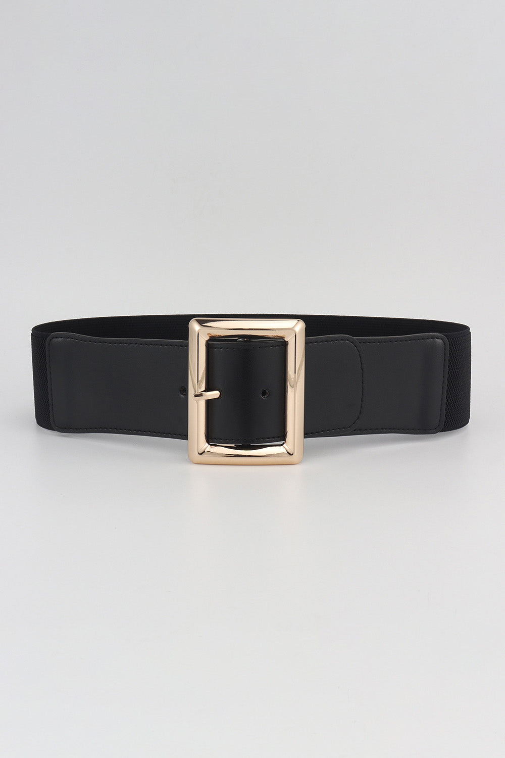 Rectangle Buckle Elastic Wide Belt Easy Apparels